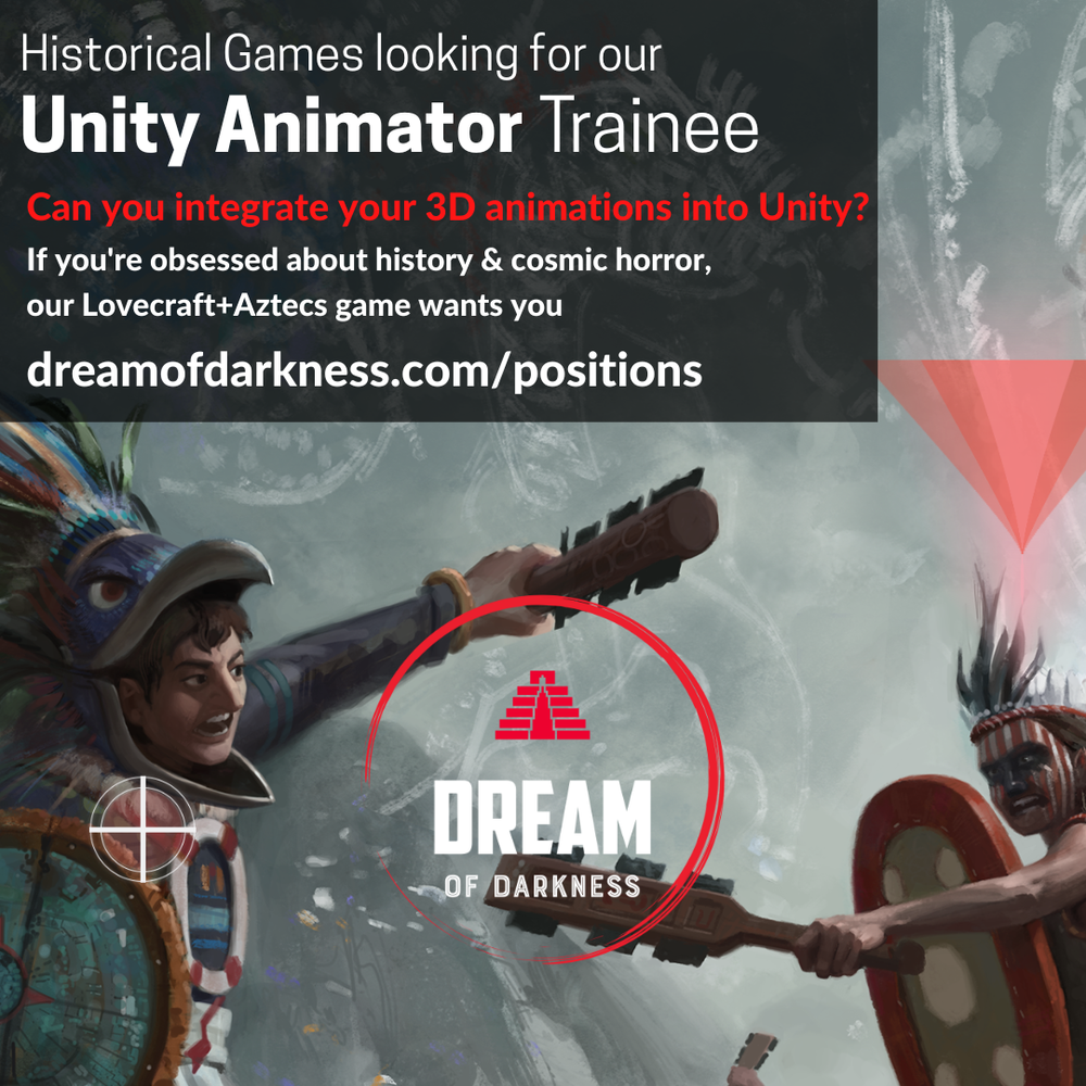 3D Animator Internship — Dream of Darkness Game