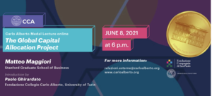 Matteo Maggiori Delivers the Carlo Alberto Medal Lecture