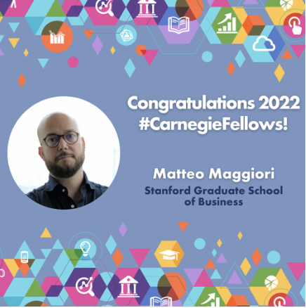 Matteo Maggiori Named Carnegie Fellow