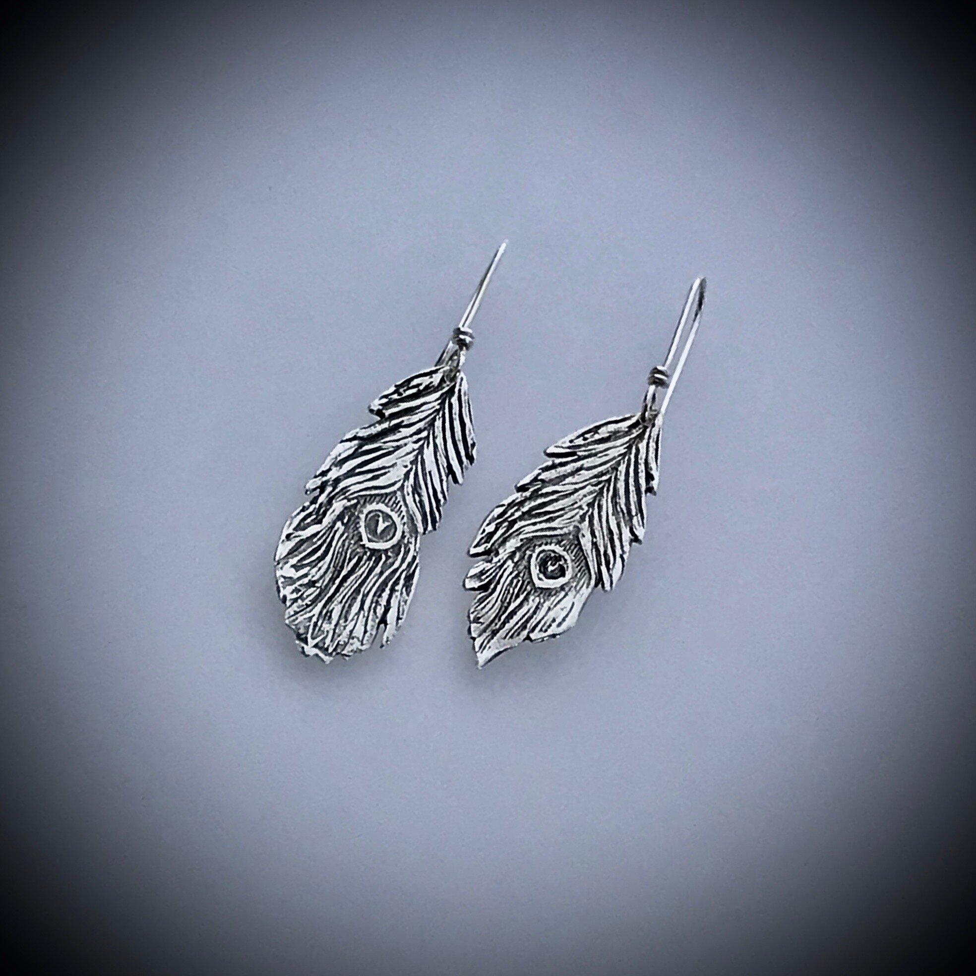 Handcrafted Sterling Silver "Feather" Earrings