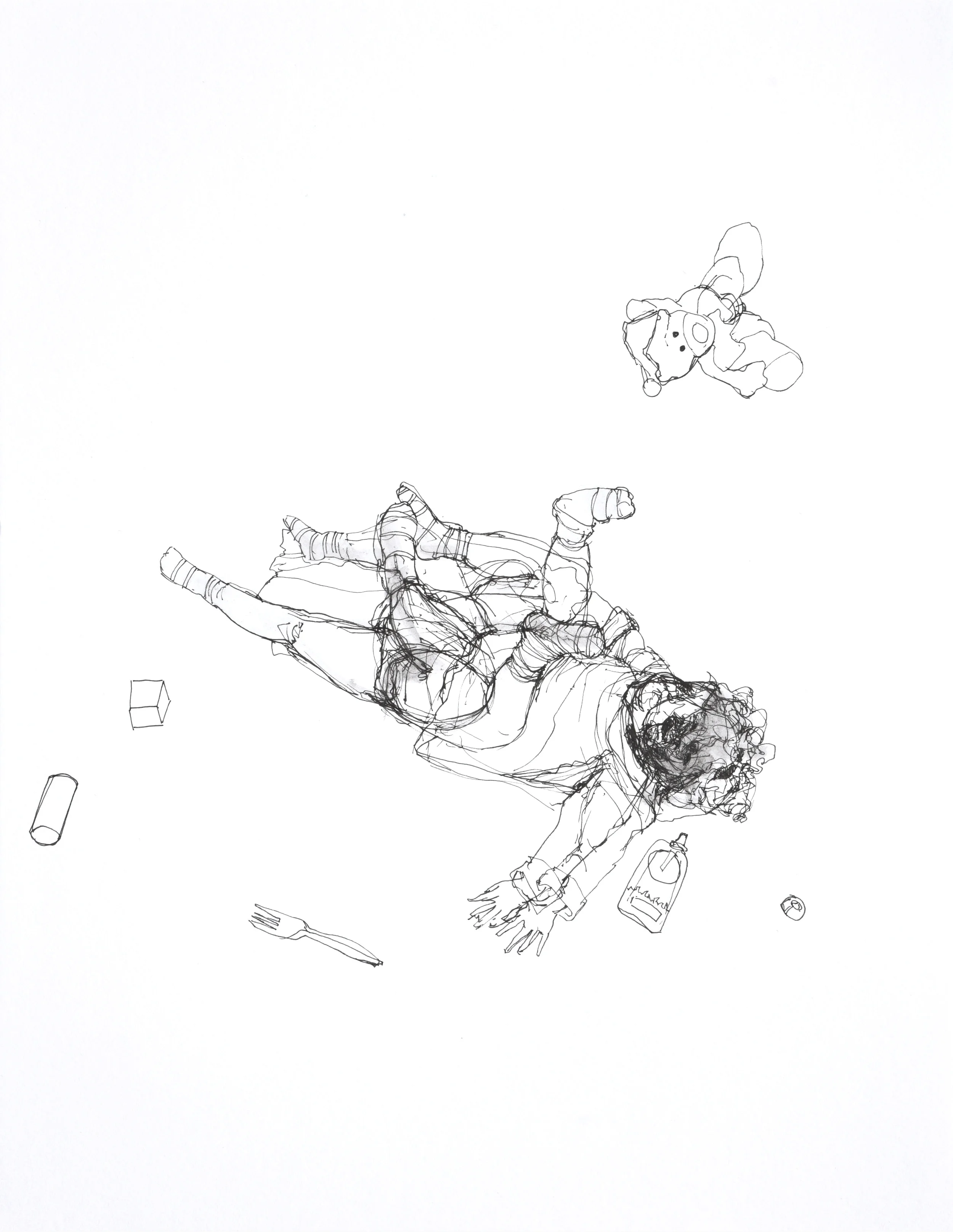  11”x14”, pen 