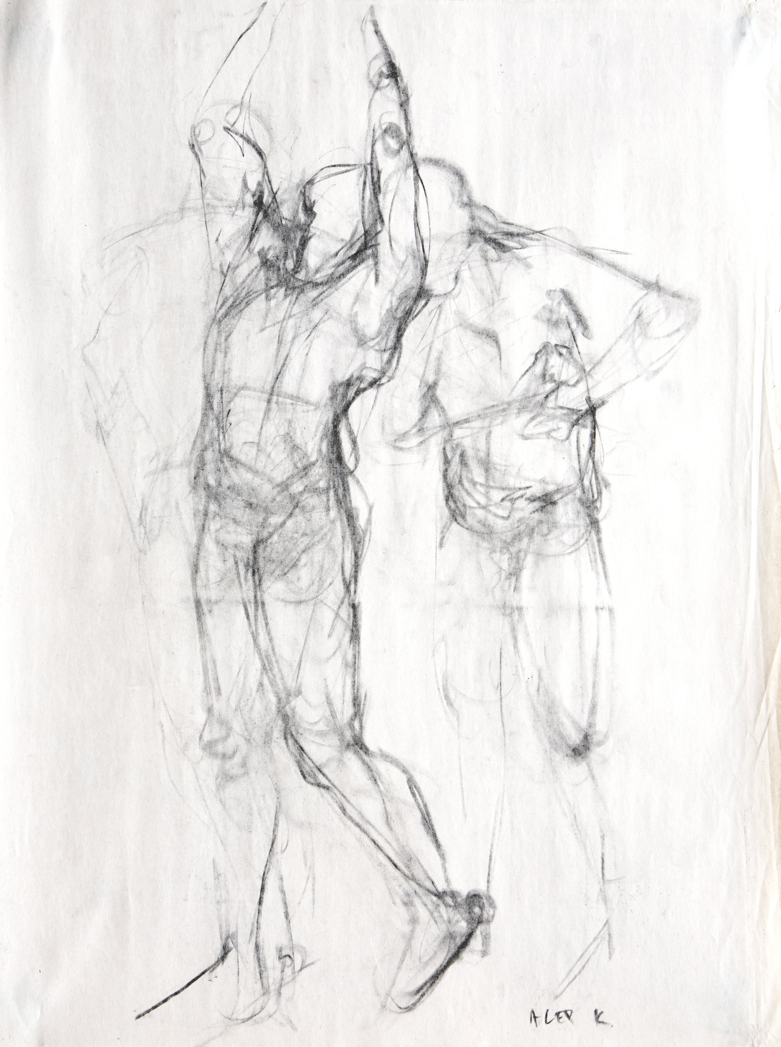 18"x24”, charcoal