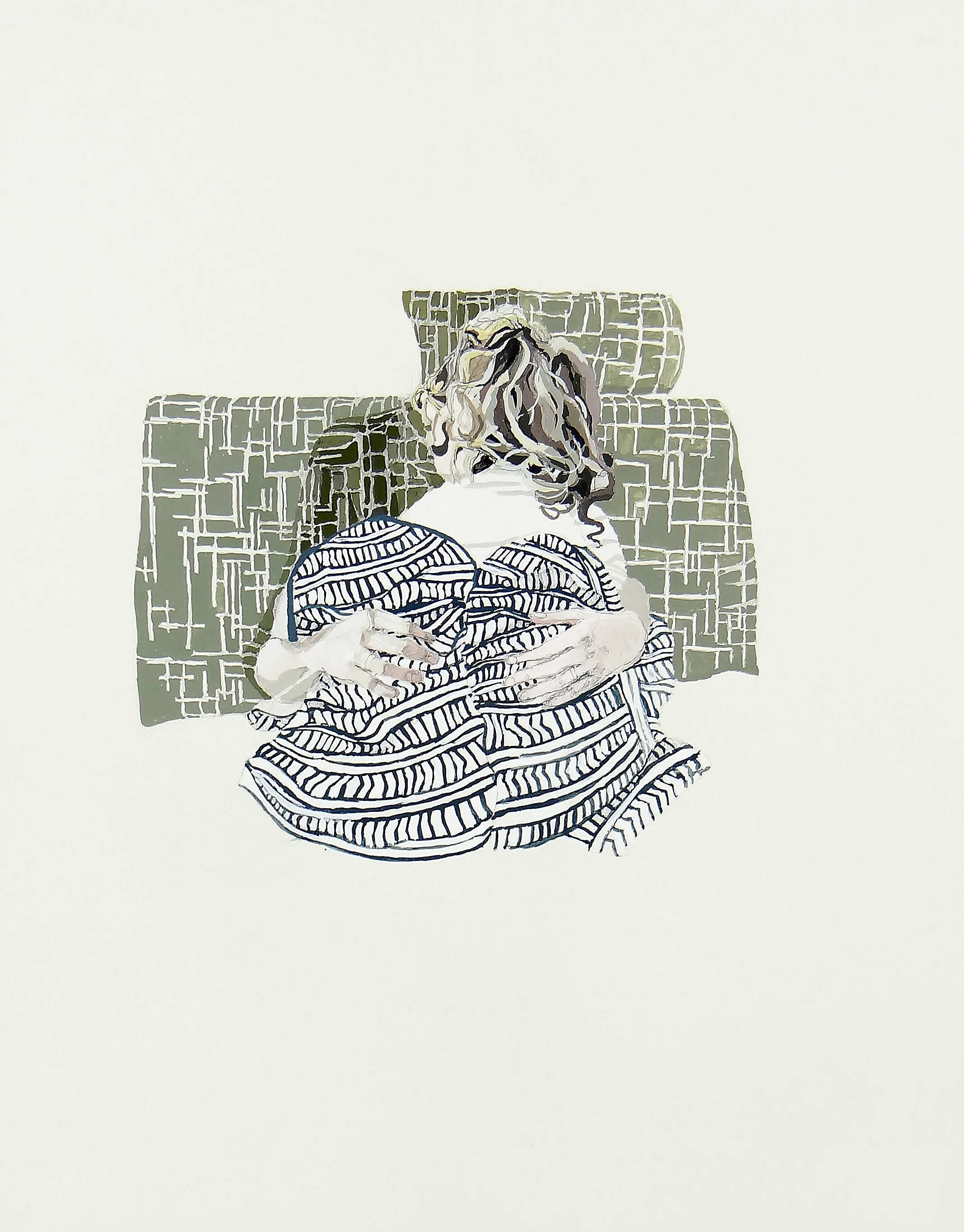  11”x14”, lead pencil, and gouache 