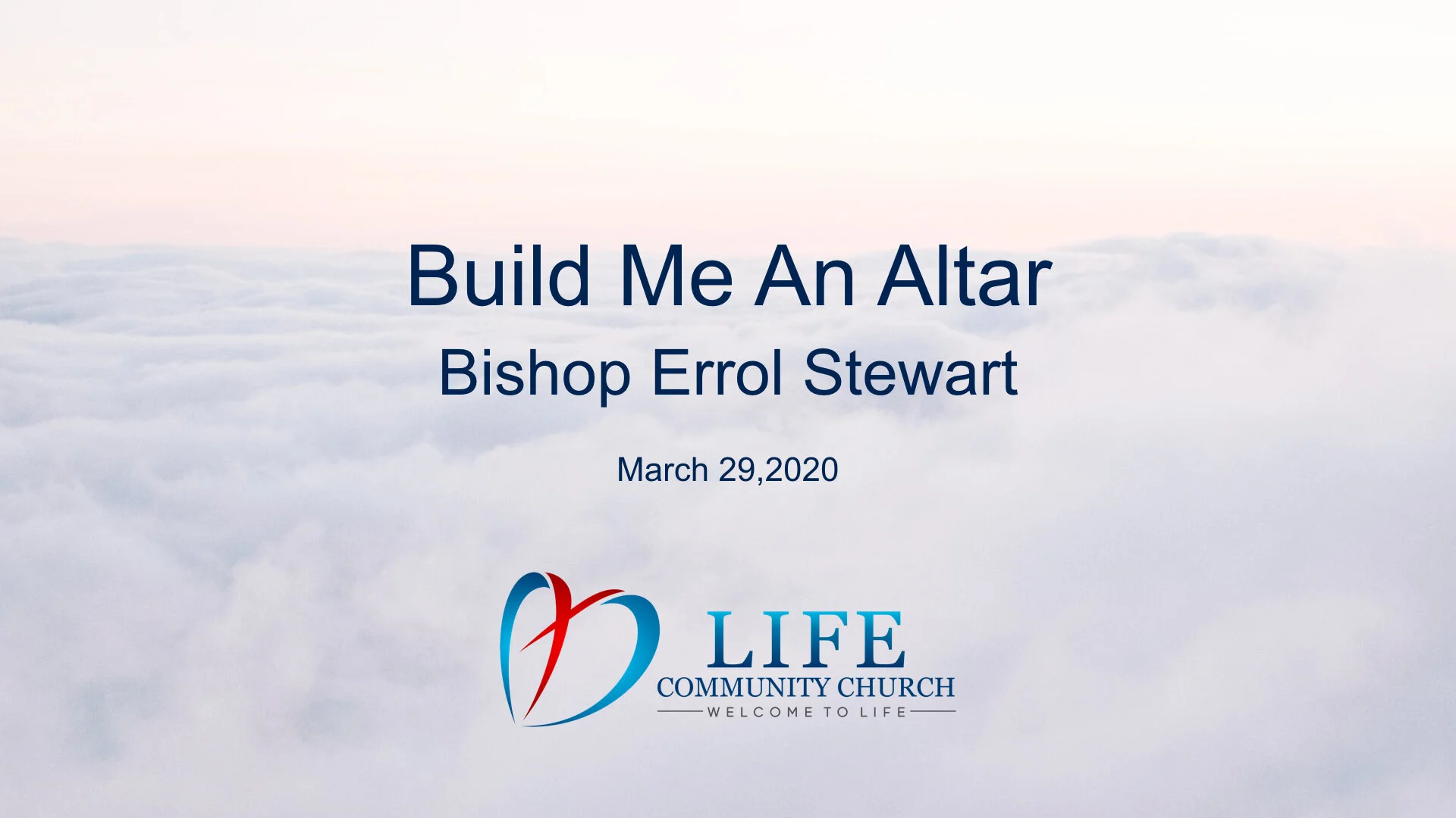 Build Me An Altar - March 29, 2020