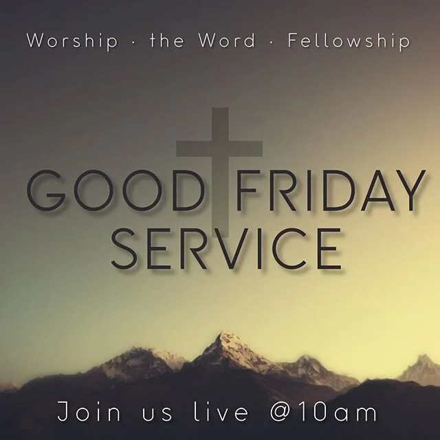 🗣 Hey Church! We are live this Friday for our Good Friday Service. Join us at 10am on Zoom (oh and we have something extra special, so don&rsquo;t miss out)!