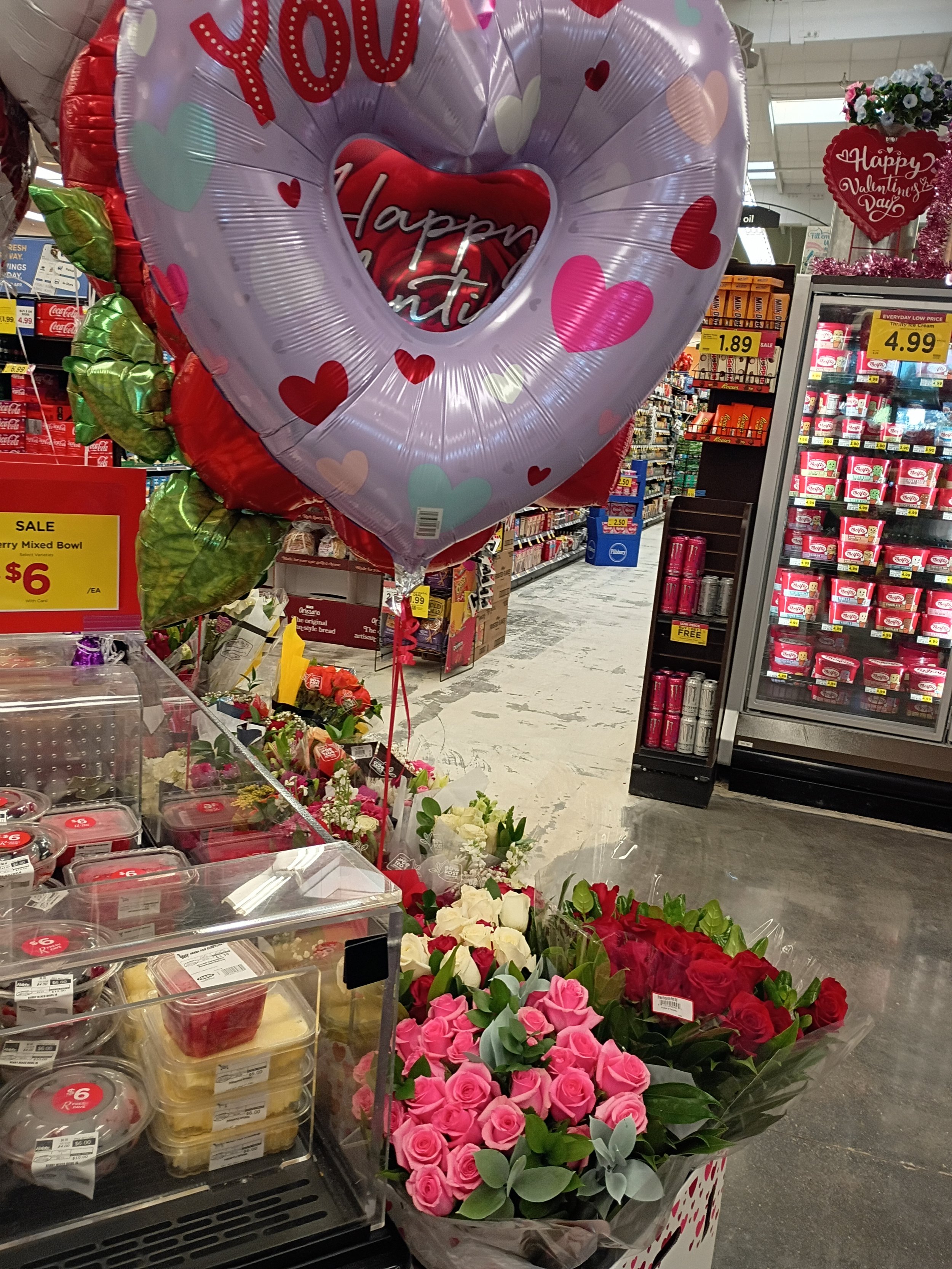 超市 情人节告白气球