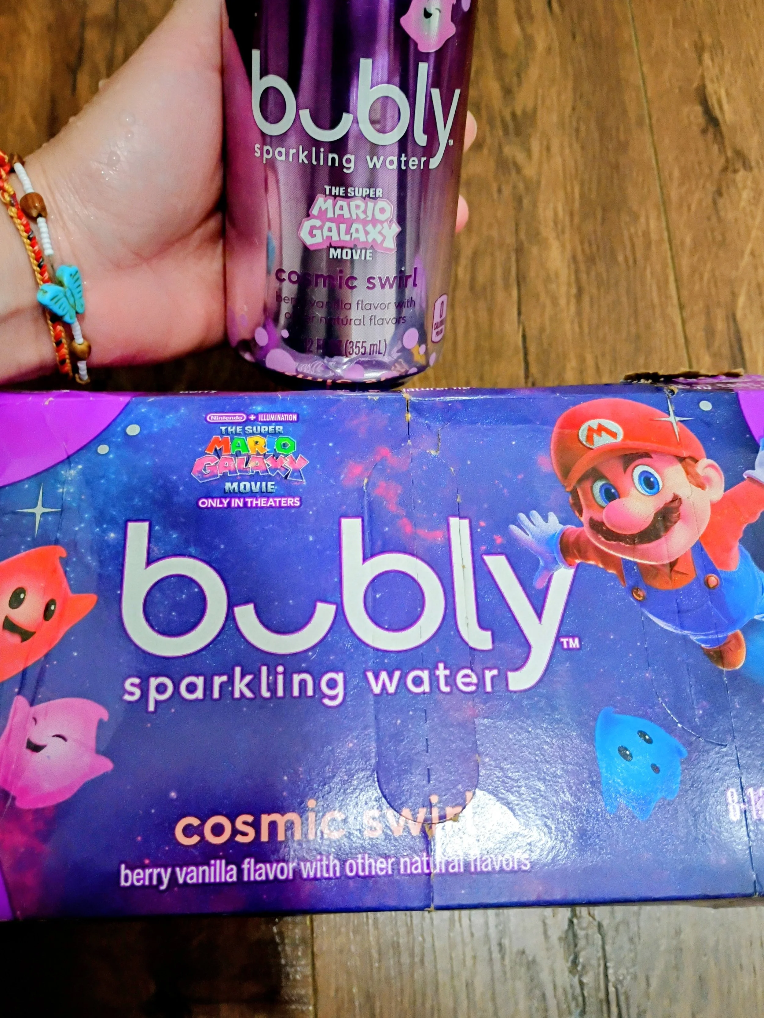 买到Mario包装Bubly 电影院就看见广告啦！