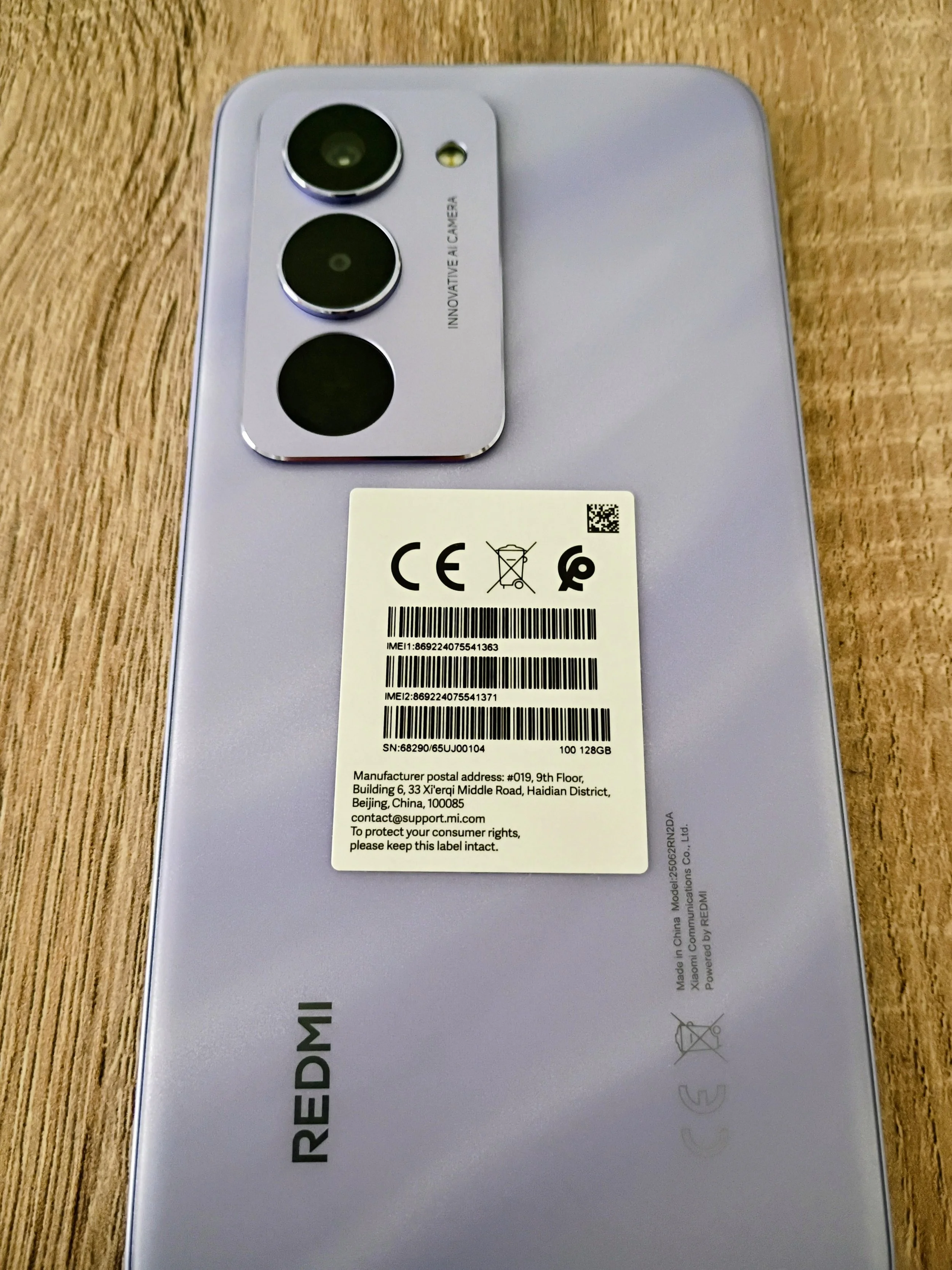 在亚马逊买到Redmi Sandy Purple啦