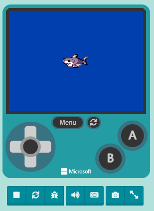 MakeCode Arcade Shark