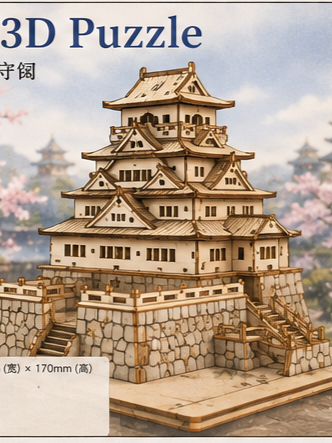 ChatGPT制作 激光切割 3D Puzzle