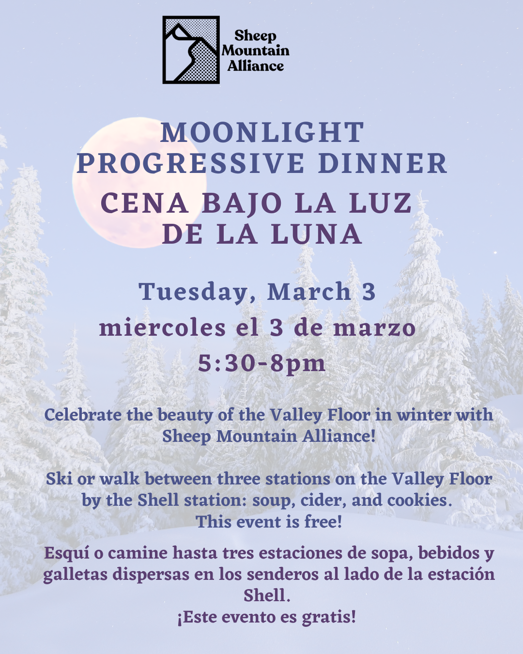Moonlight Progressive Dinner on the Valley Floor