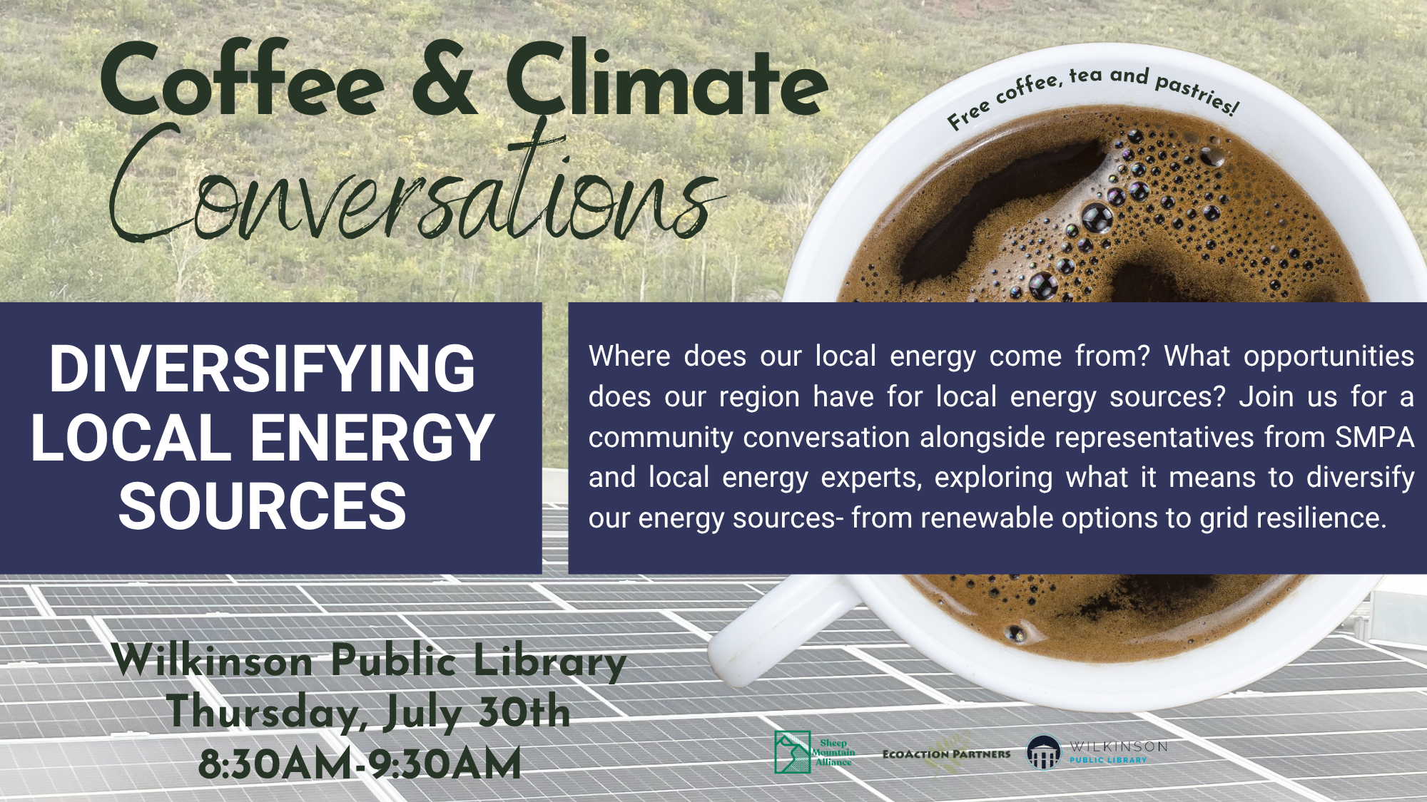 Coffee and Climate Conversations: Diversifying Local Energy Sources
