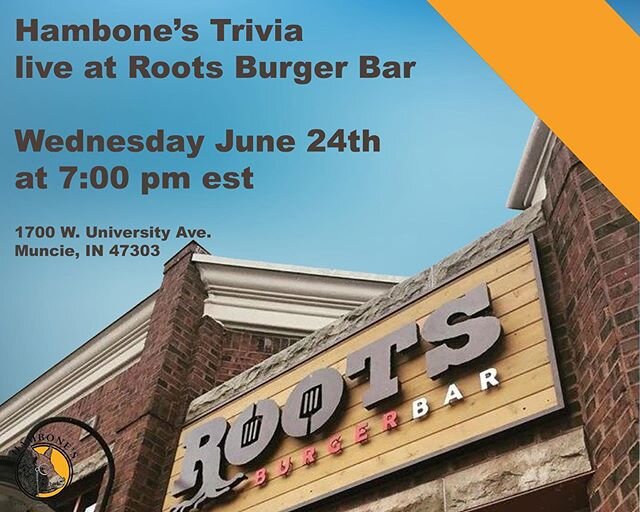 See you tomorrow, Muncie. @rootsburgerbar - Hambone&rsquo;s will be there for the game at 7. .
.
.
#muncie #chirpchirp #bsu