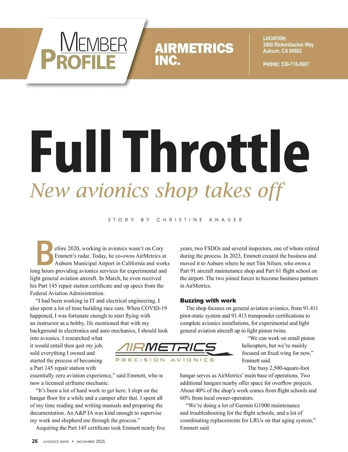 Game recognize game - read about our story in the latest edition of @aea.avionics Avionics News magazine 😎 link in bio

#aircraft #airplane #avionics #news