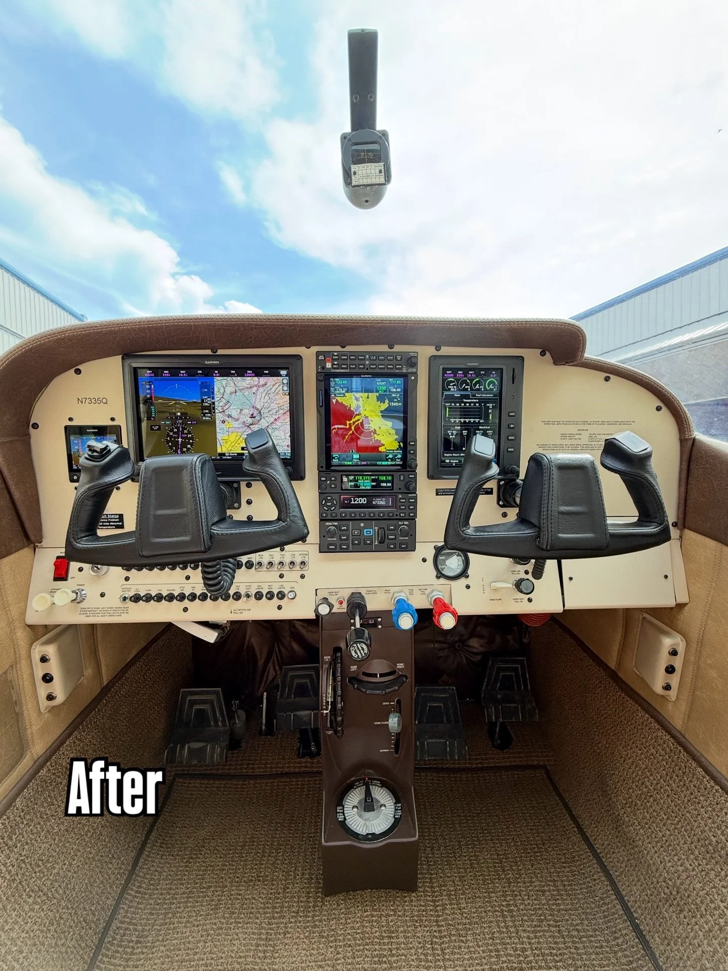 What a privilege to bring this Cessna 182P into the 21st century with a complete refresh with a @garminaviation suite. First we hit it with the Dual G3X w/ EIS, G5 standby, GMA 350, GTN 750Xi, GNC 215, GTX 345, and a GFC 500 autopilot. All powered by