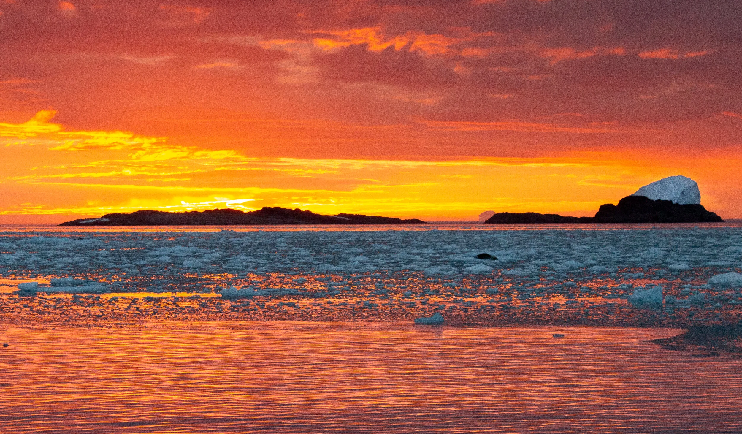 Ice Berg Sunset Antarctica