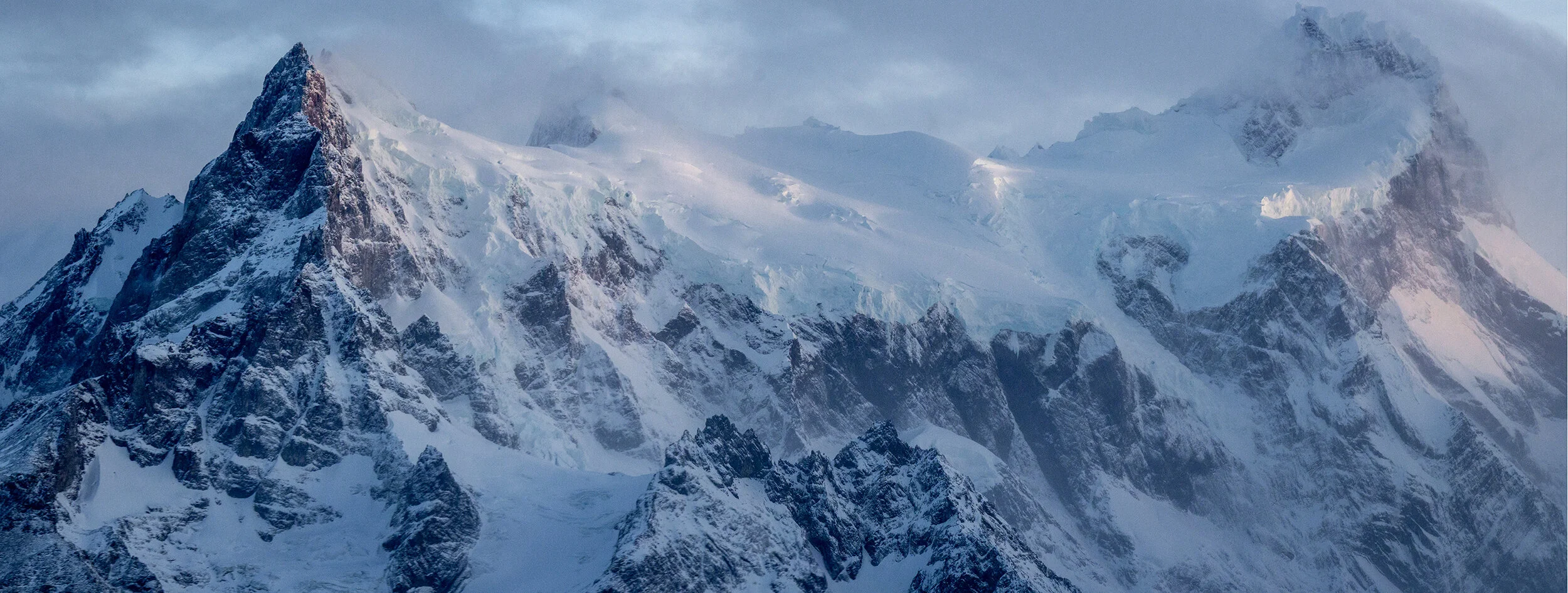 Sunrise Glacial Glow, Torres del Pine Chile