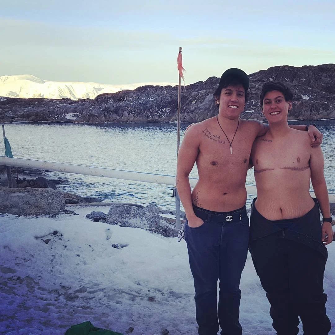 There are at least two trans people in Antarctica! See, we really are everywhere😎 This guy is living on the boat that is taking me home and will be my travel companion for a bit in South America. It's been amazing meeting someone that I can relate t