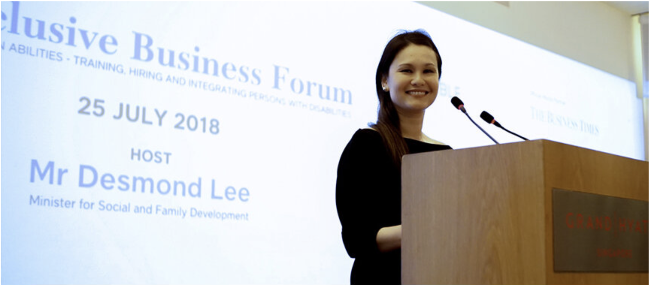 Eunice hosts the inaugural Inclusive Business Forum organized by SG Enable.