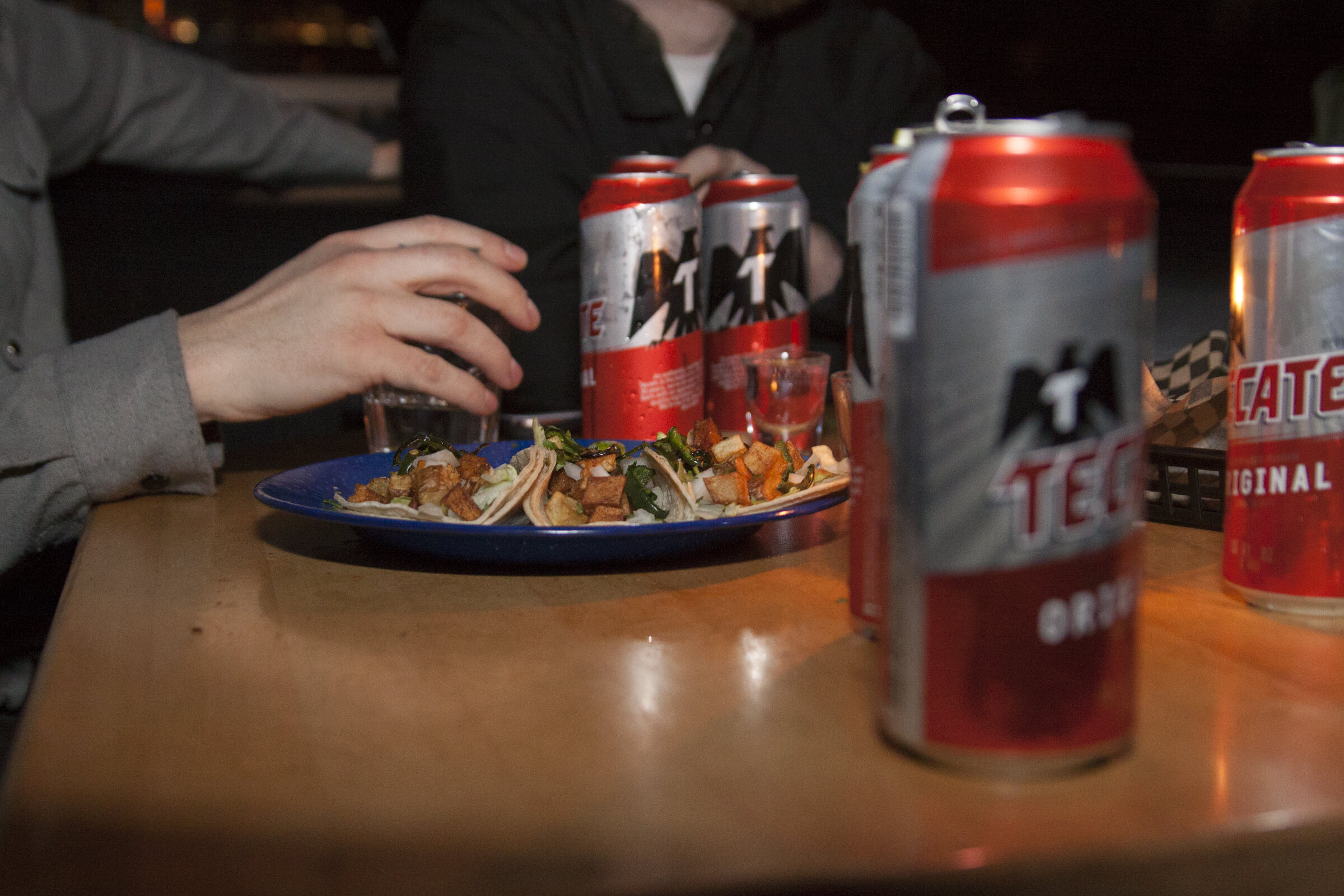 Tacos and Tecate Beer