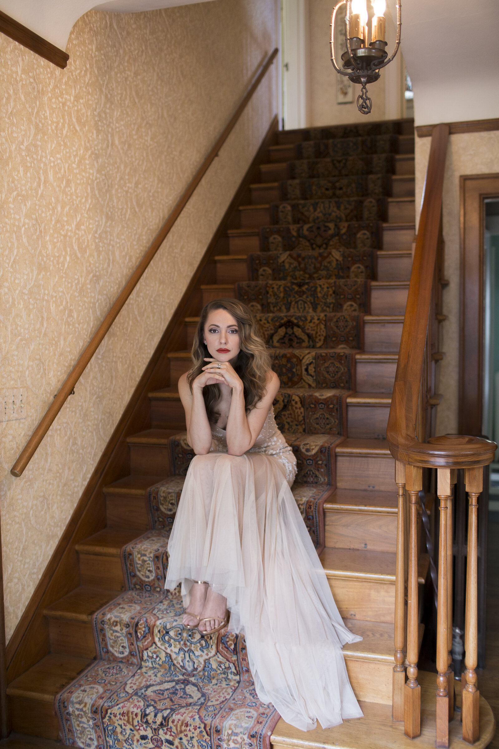 Chic Dress on stairs