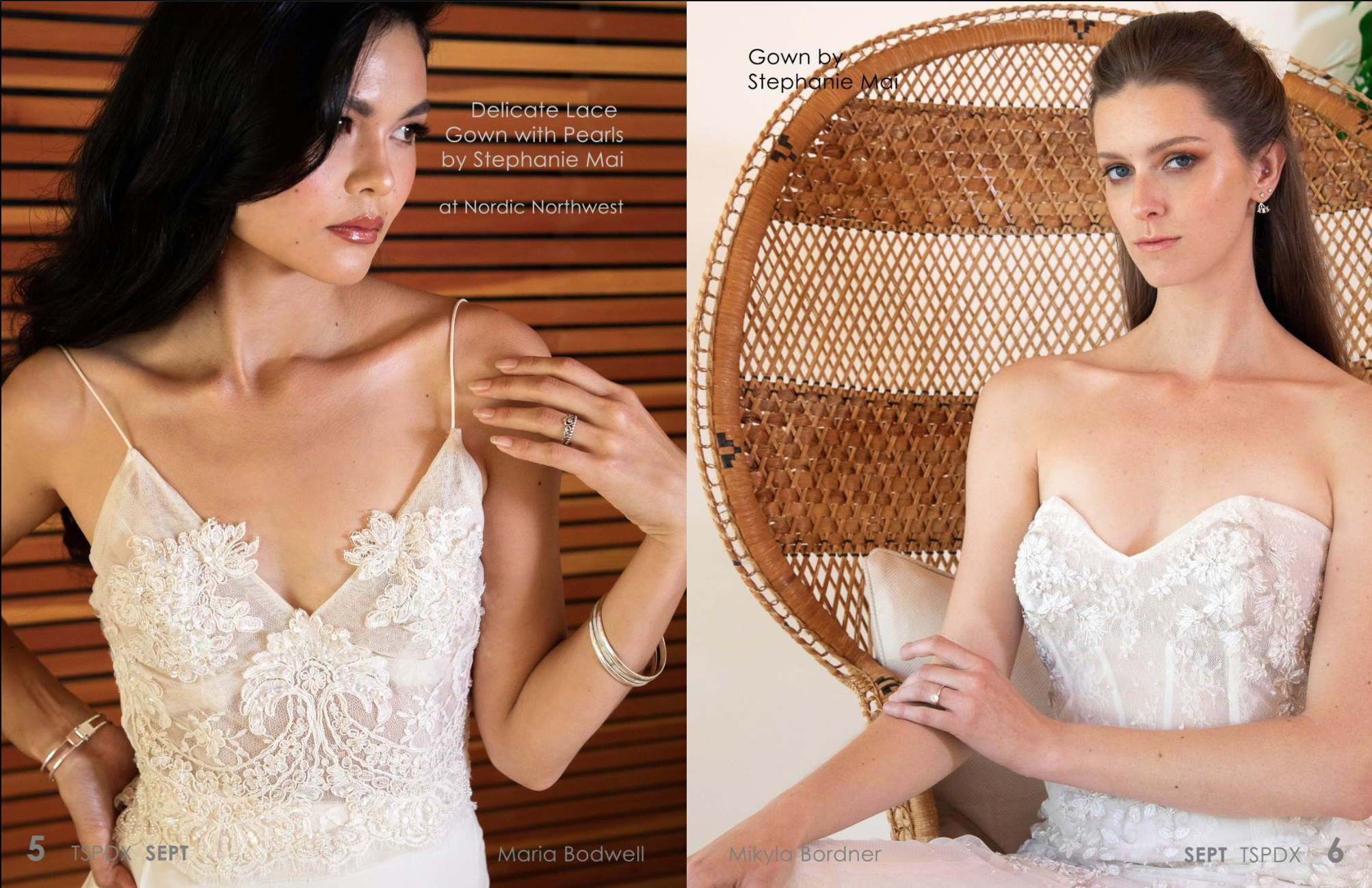 Tearsheet PDX bridal couture