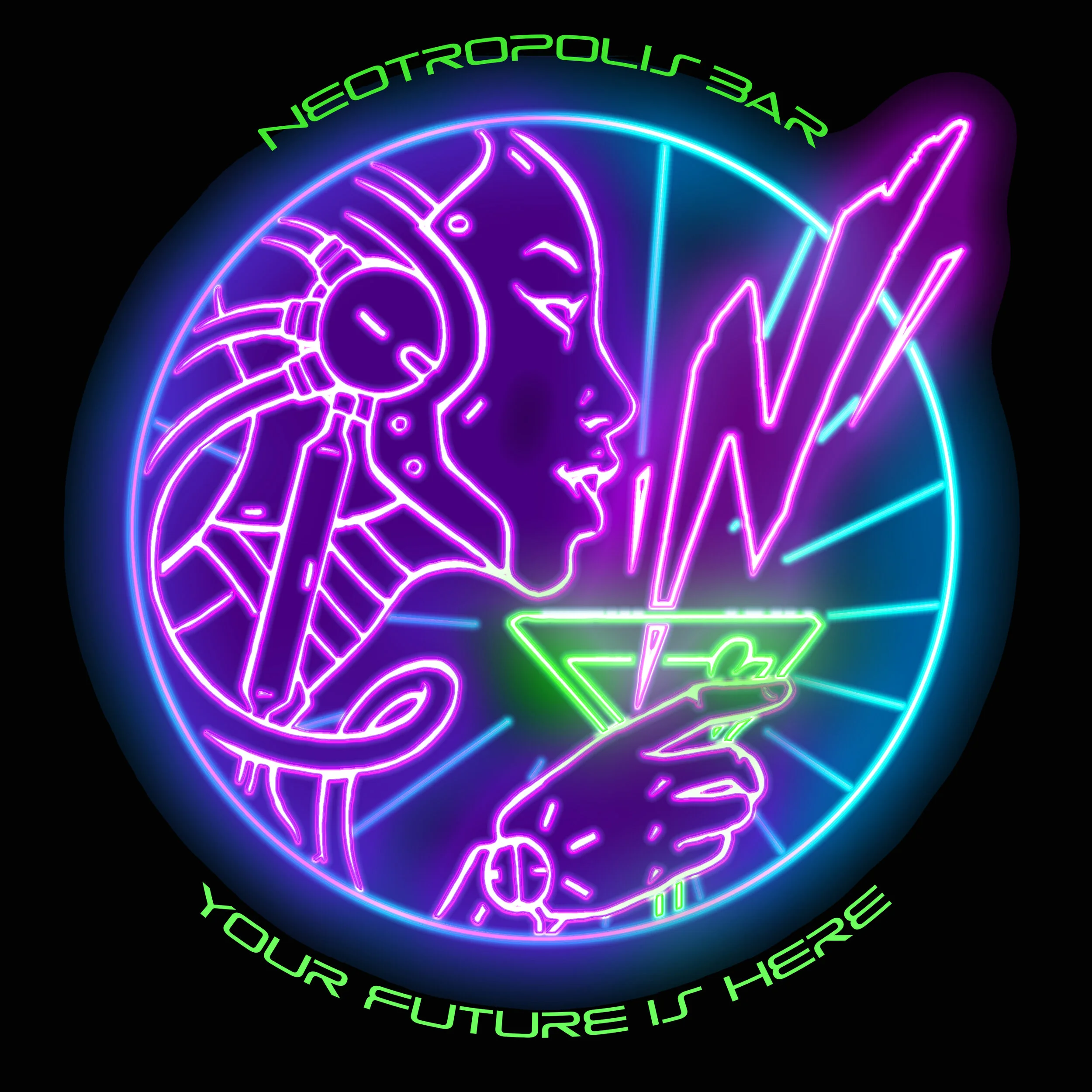 Our newest logo- featuring the Neotropolis Robot
