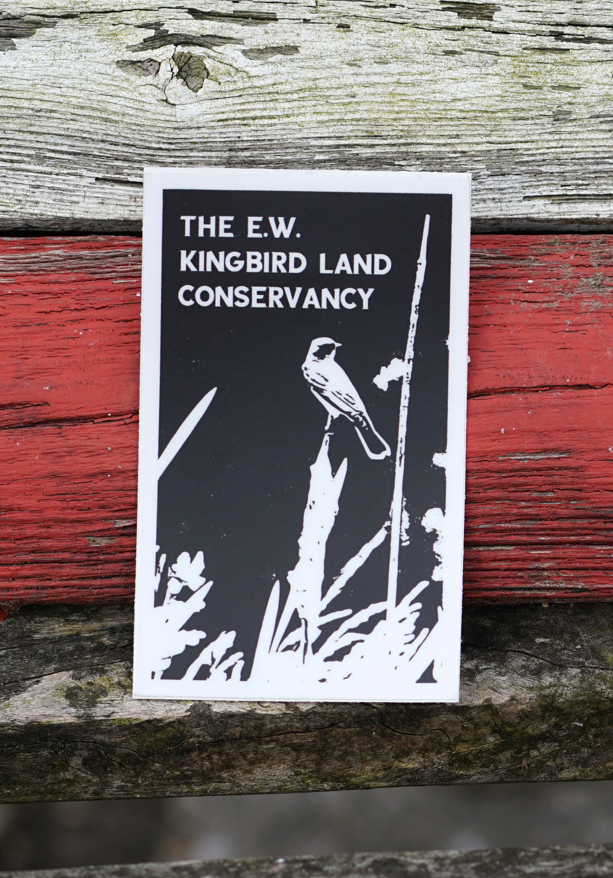 The E.W. Kingbird Land Conservancy Sticker