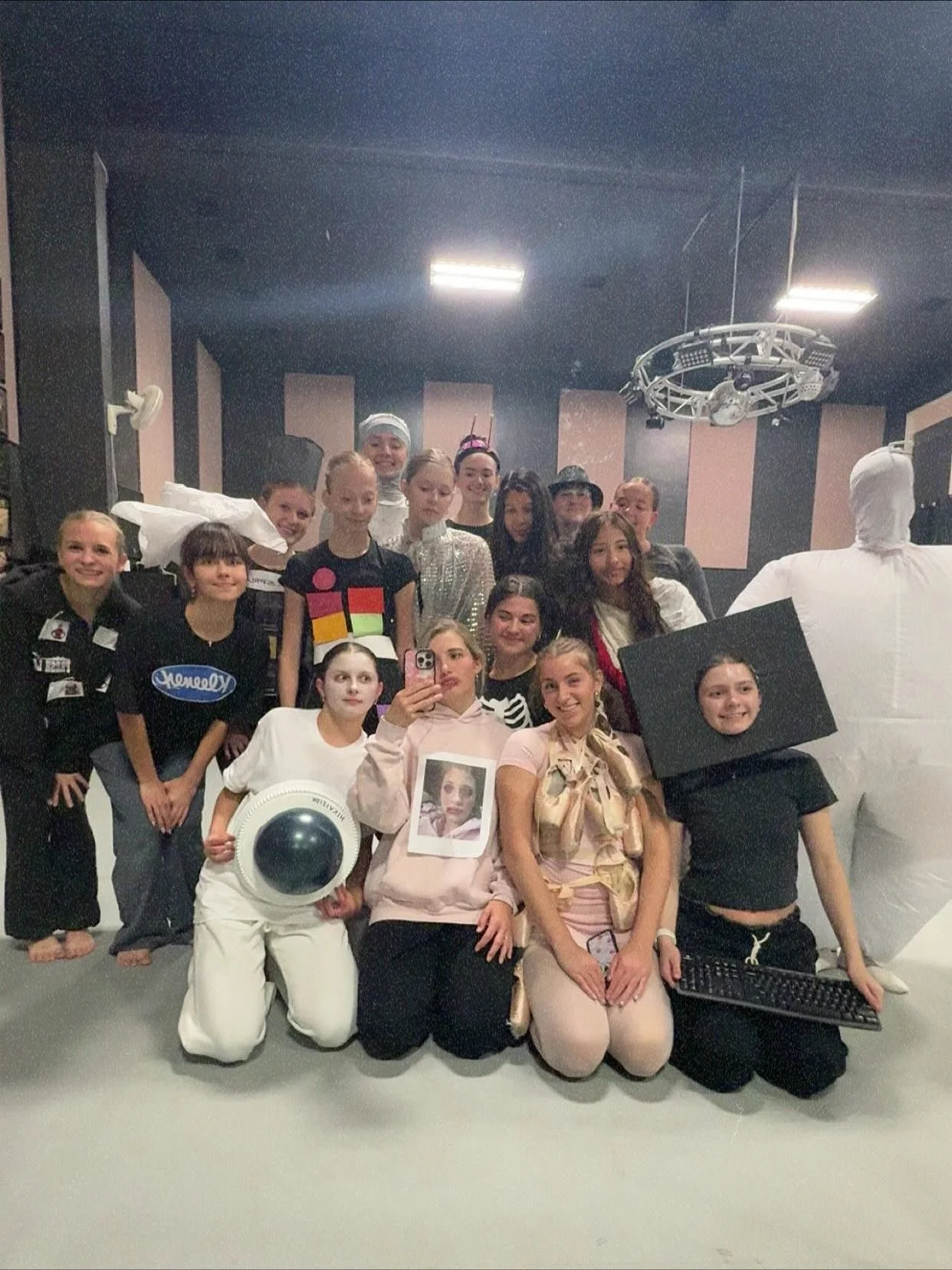 Happy LATE Halloween from our very creative senior company, who surprised us by dressing up as items that live in our main studio &ldquo;centerstage&rdquo;. Gotta hand it to them for the effort and out of the box thinking&hellip; We love paying atten