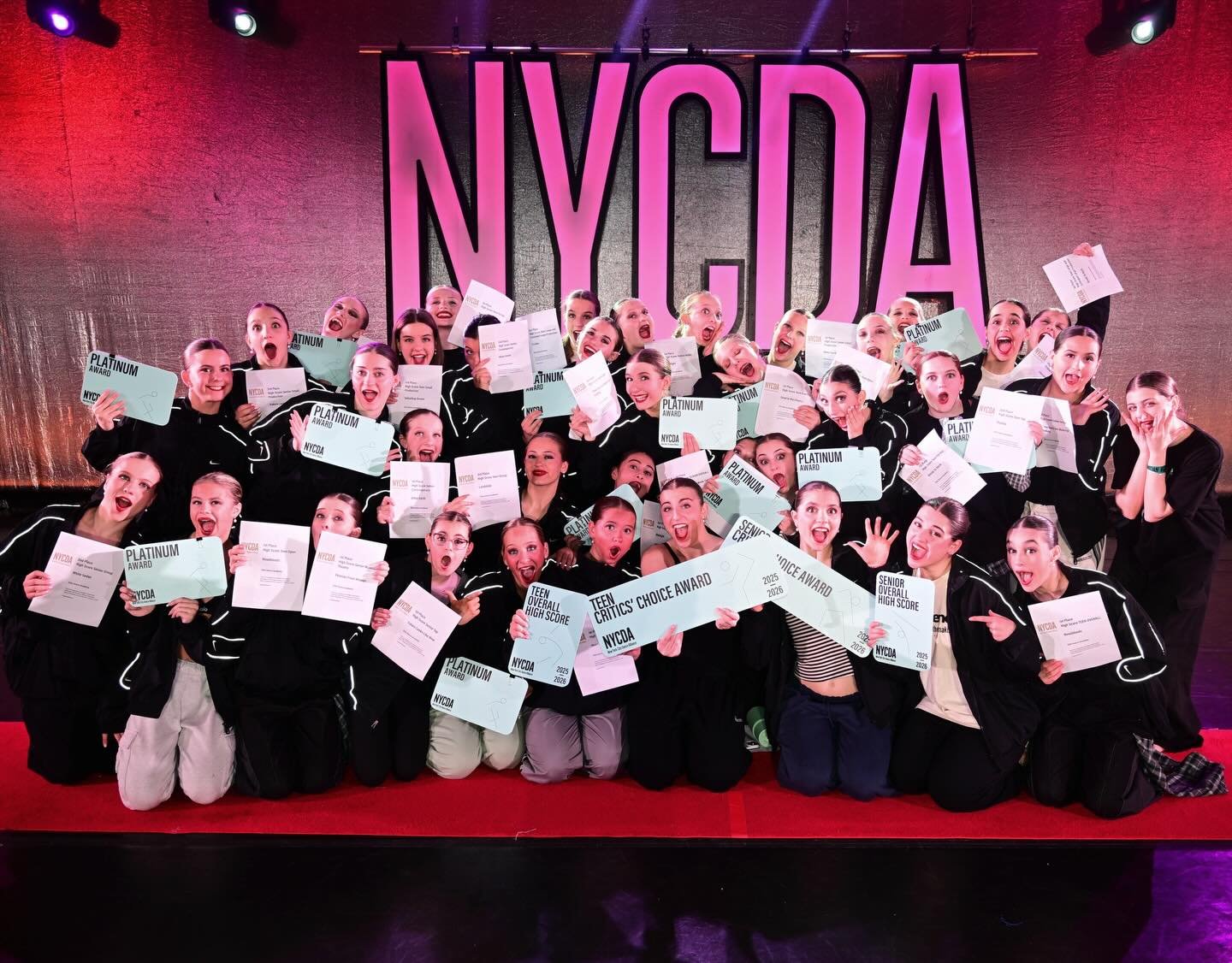 First full team event &amp; first ever experience with the full studio at @nycda. There aren&rsquo;t many words🥺 The things they celebrate and the lessons they preach go far beyond the competition dance world. Our misssion is to instill a strong tec