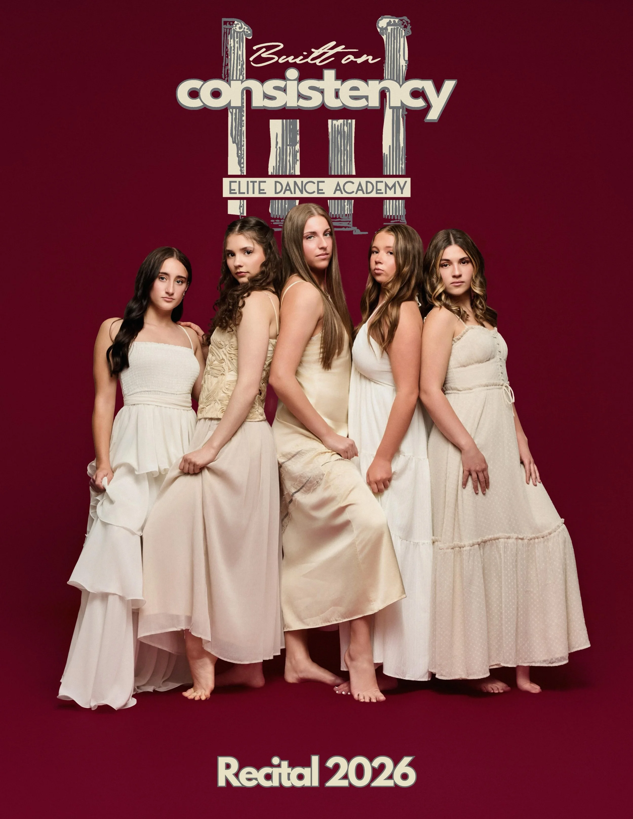 Our 30th annual recital, &ldquo;Built on Consistency&rdquo;, is almost here! Company Show is Saturday May 30th at 7pm. Dance Team and Recreational Show is Sunday May 31st at 3pm. 

We can&rsquo;t wait to celebrate these 5 beautiful graduating seniors