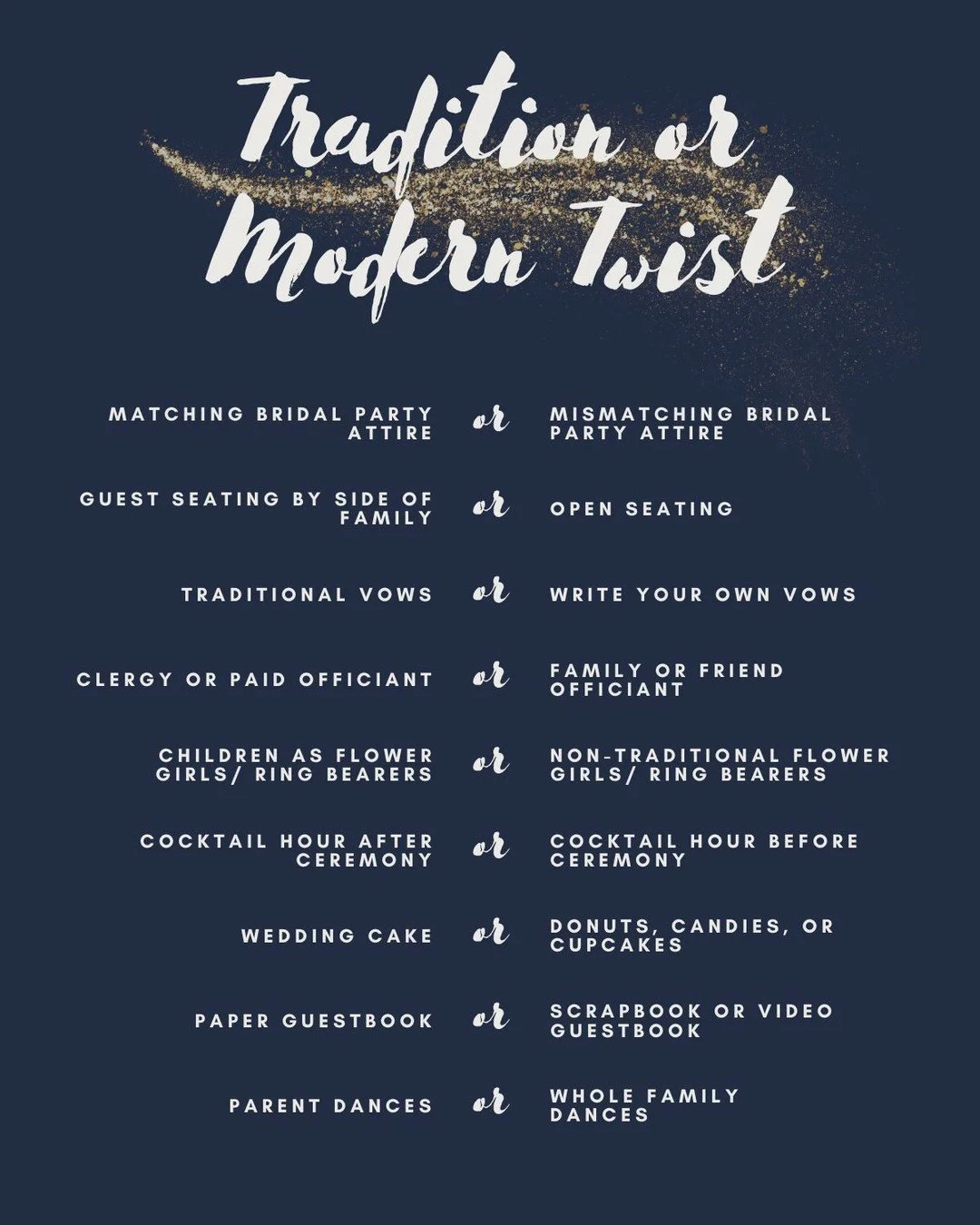 🚫 One wedding tradition we&rsquo;re skipping is ________, but we&rsquo;re definitely keeping ________! 💍 

#engagedaf #illinoiswedding #iowawedding #isaidyes #qcbride #qcfindnow #qcweddingvendors #qcwedme #quadcities #quadcitiesbride #quadcitieswed