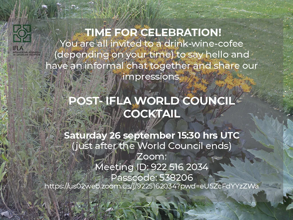 Post World Council Drinks - all welcome!