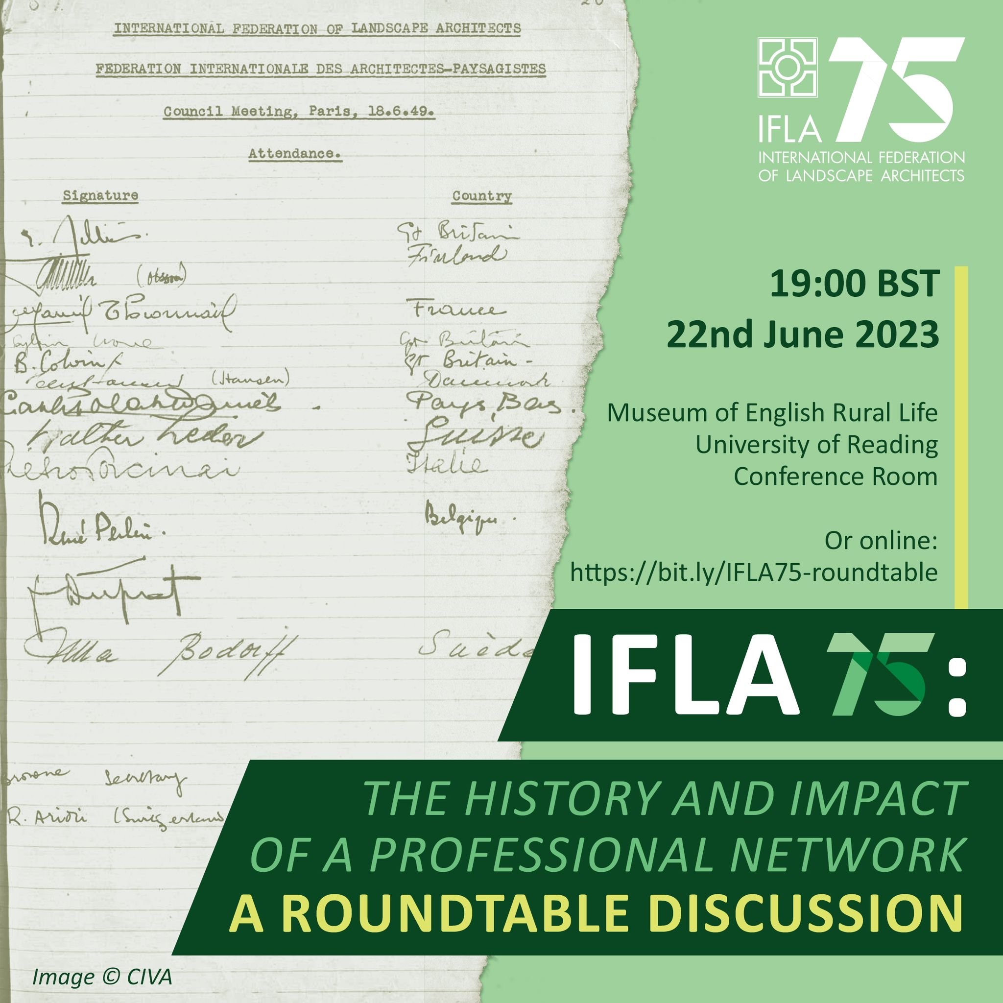22nd June - Roundtable - History and Impact of IFLA