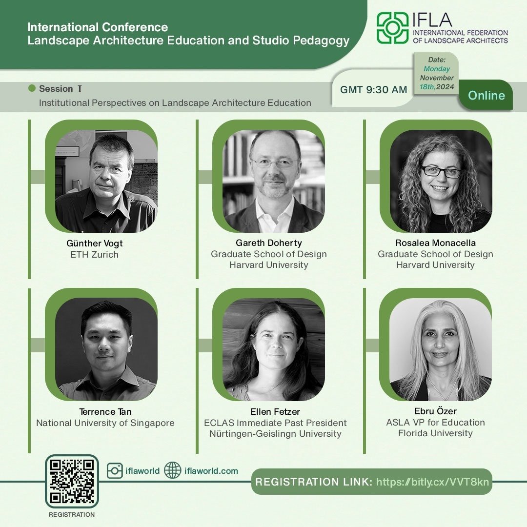 The International Federation of Landscape Architects (IFLA) is excited to announce a Zoom Webinar on Landscape Architecture Education and Studio Pedagogy, hosted by our Education and Academic Affairs Committee in collaboration with the Student Compet