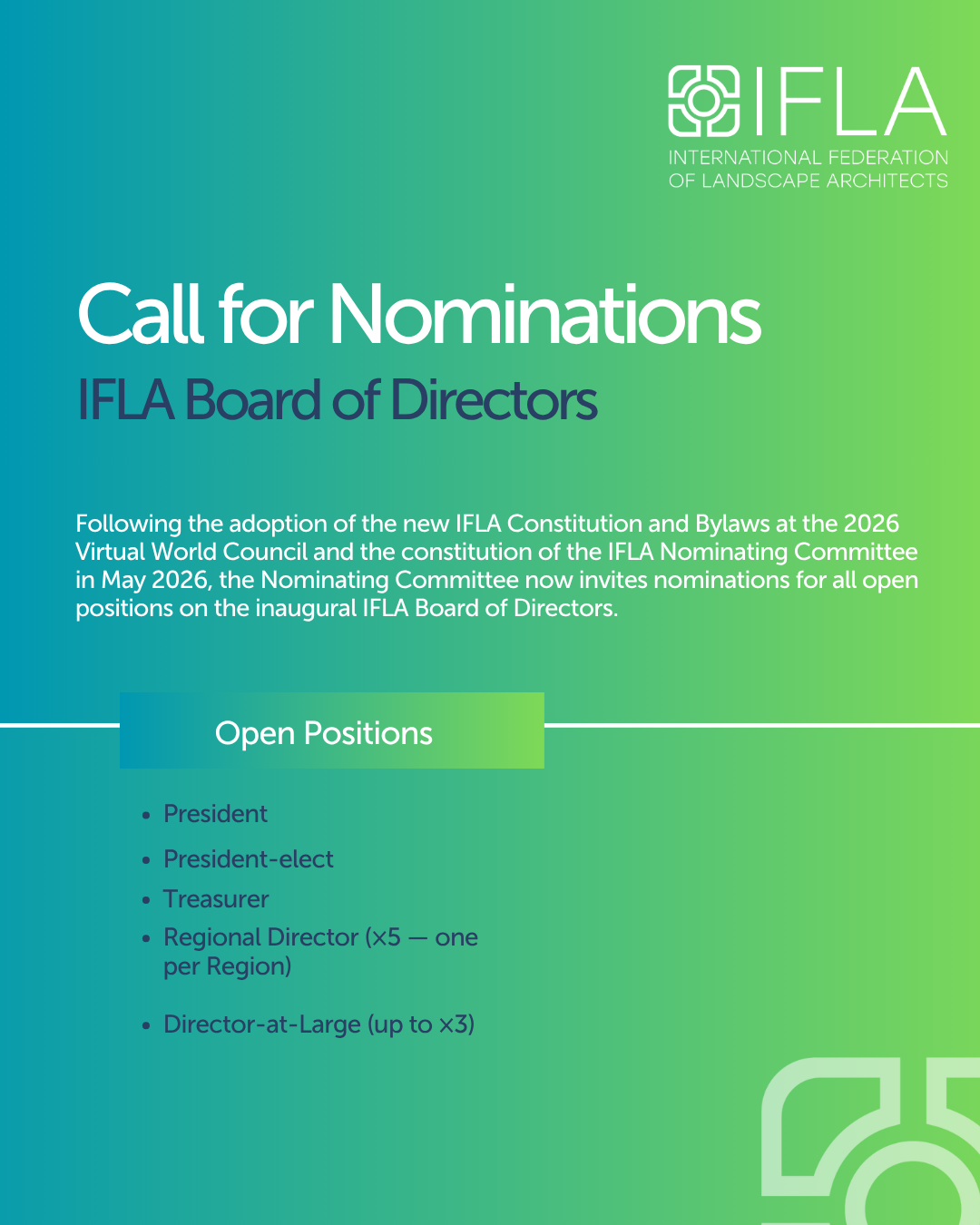 Call for nominations  - IFLA Board of Directors