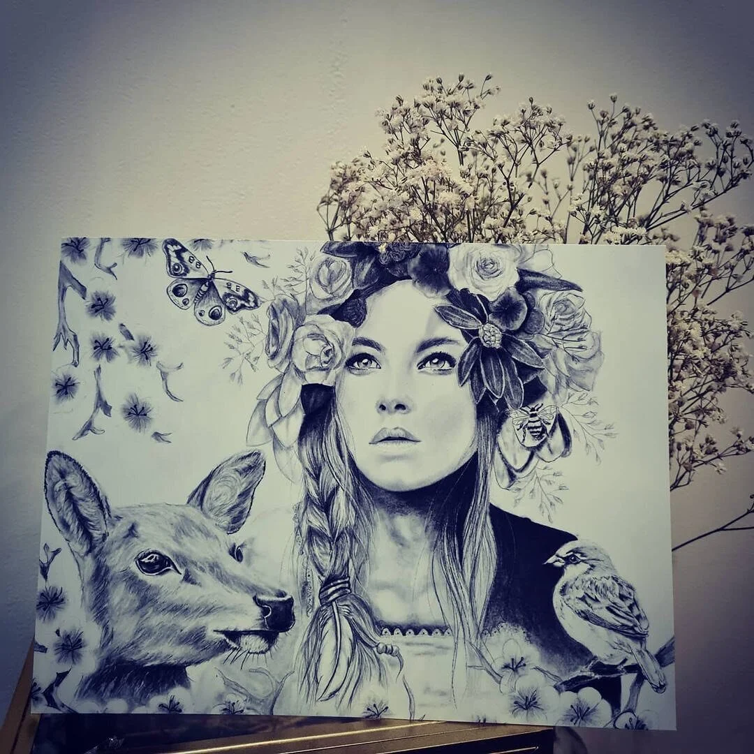Gorgeous Drawing Posted by the lovely &bull; @grainedesorciere 

You can still join our package swap until tomorrow!! Don&rsquo;t miss it!!
#witchswap #witchswapcircle #witchyvibes #witchywoman #witchyart #pagan #pagansofinstagram