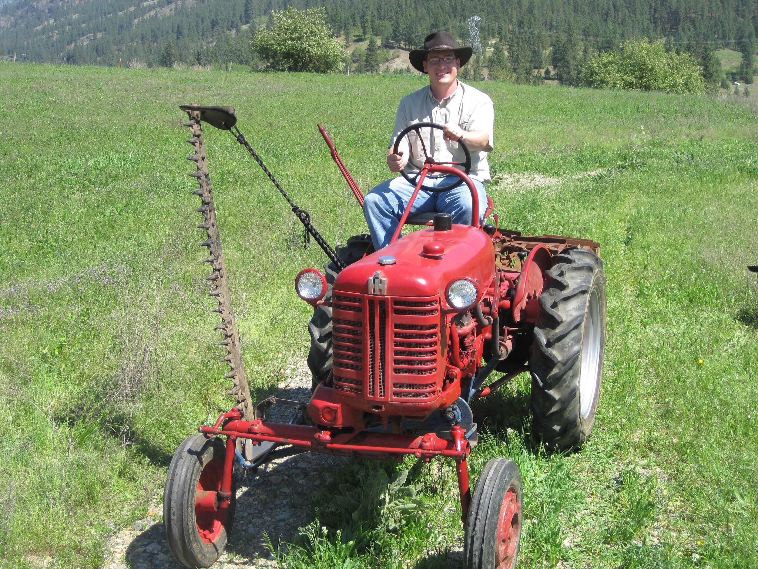 Love our Farmall Cub tractor