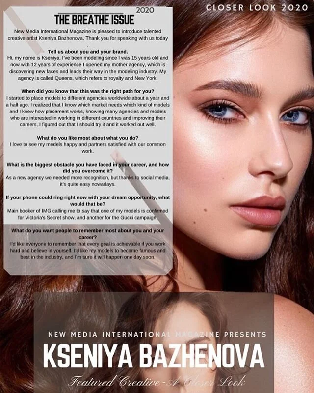 Happy to find an article about us @the_queensmodels 👑with interview, which was given about a year ago though 🙈 hope you can learn a bit more about @little_newyorker who created our boutique model agency and glance at our gorgeous queens @annienayya