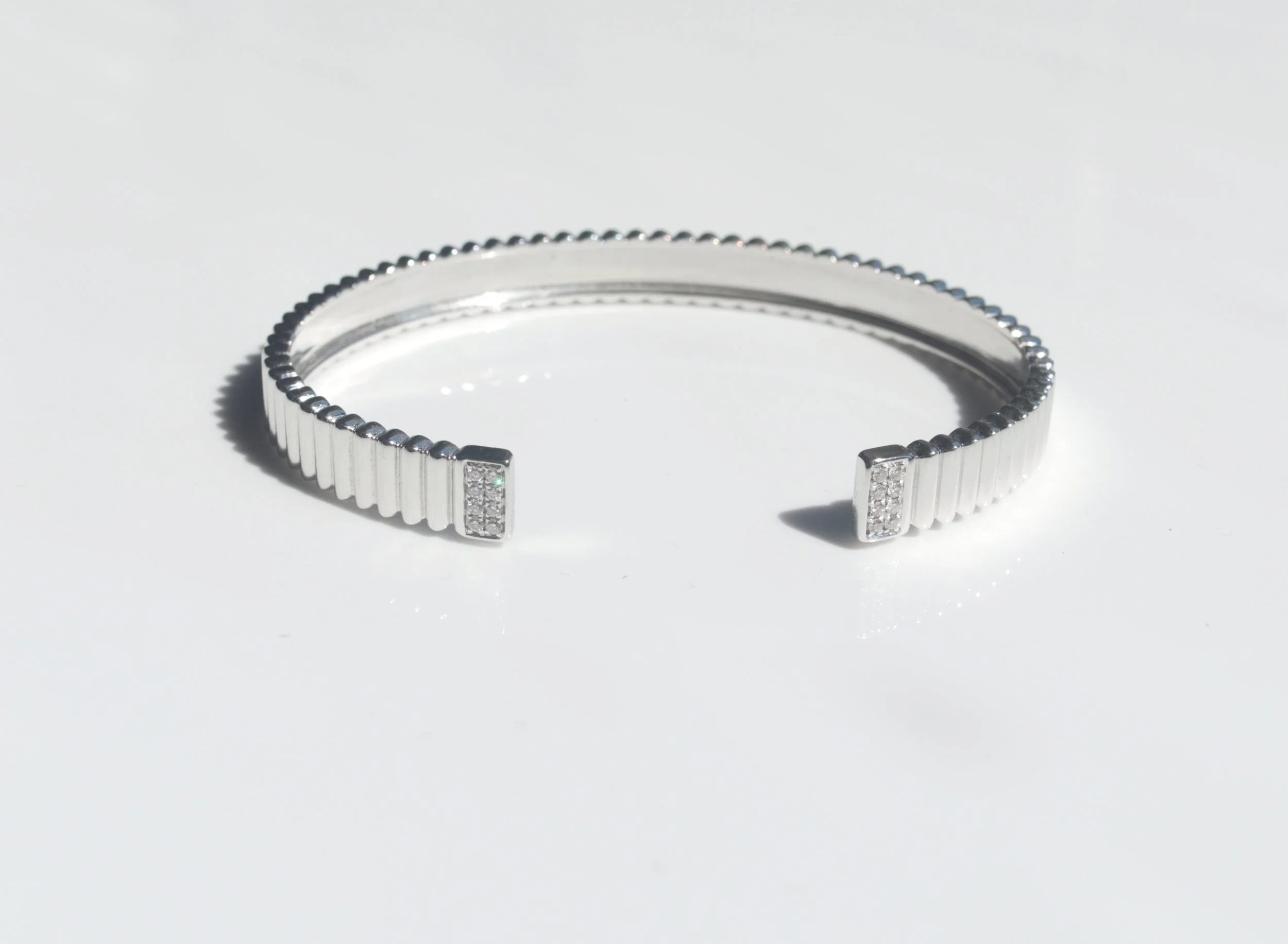 White gold diamond bracelet