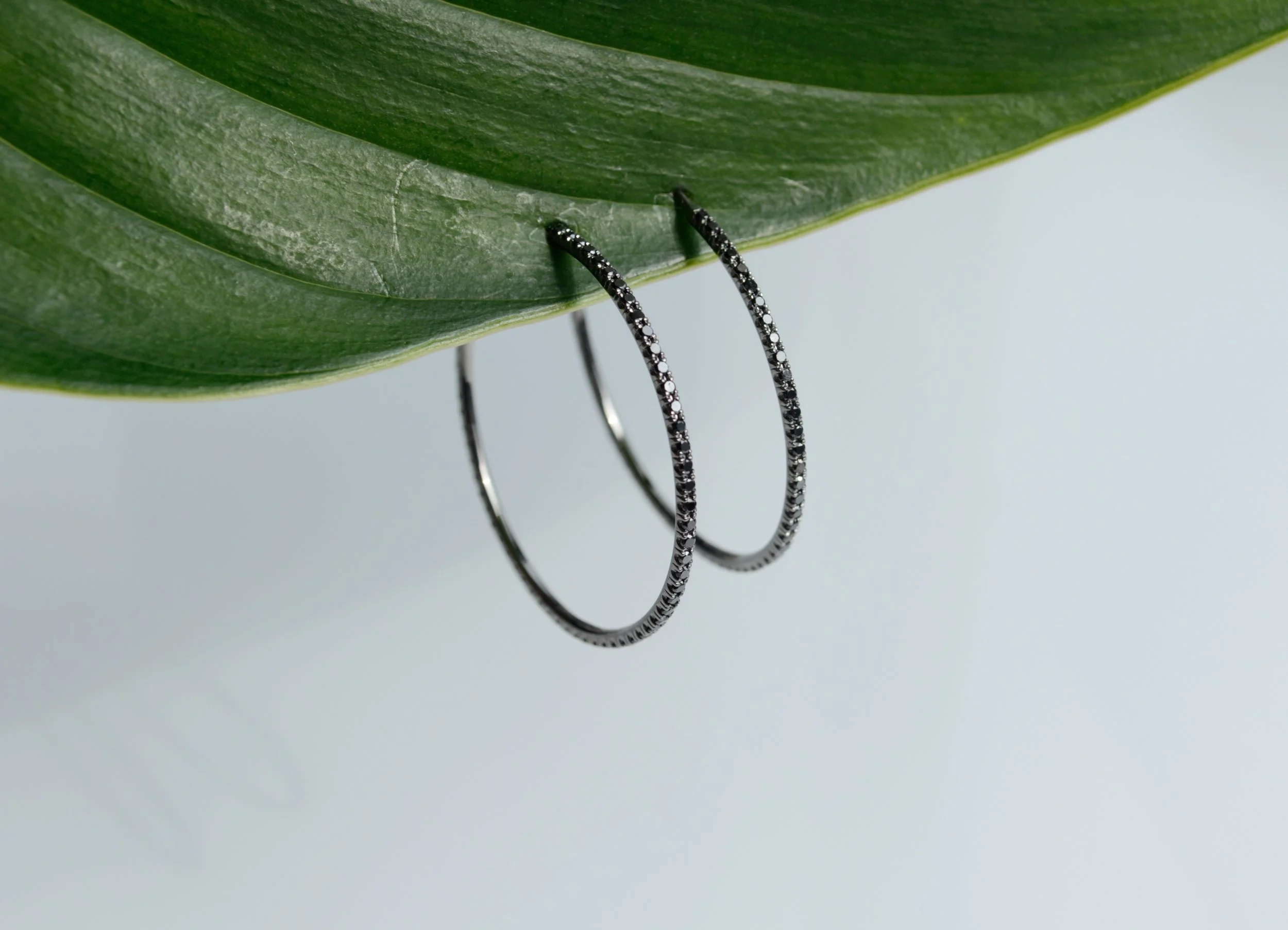 White gold diamond earrings