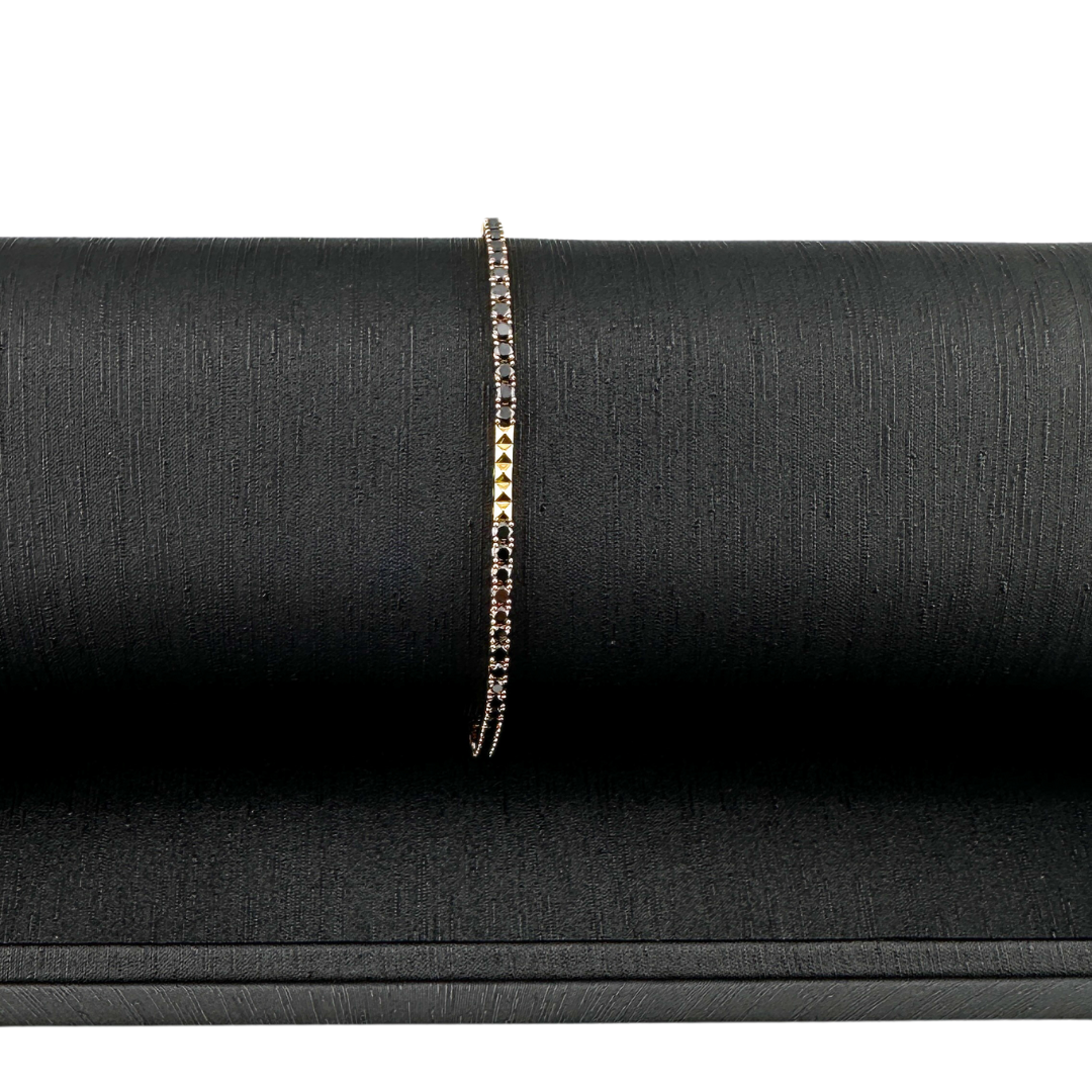 Black Diamond Tennis Bracelet