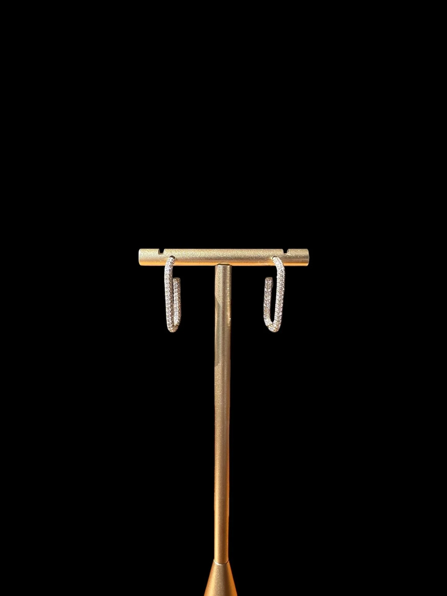 Diamond Frame Earrings, A new home for these beauties. Elegant and sparkling from every angle 🖤