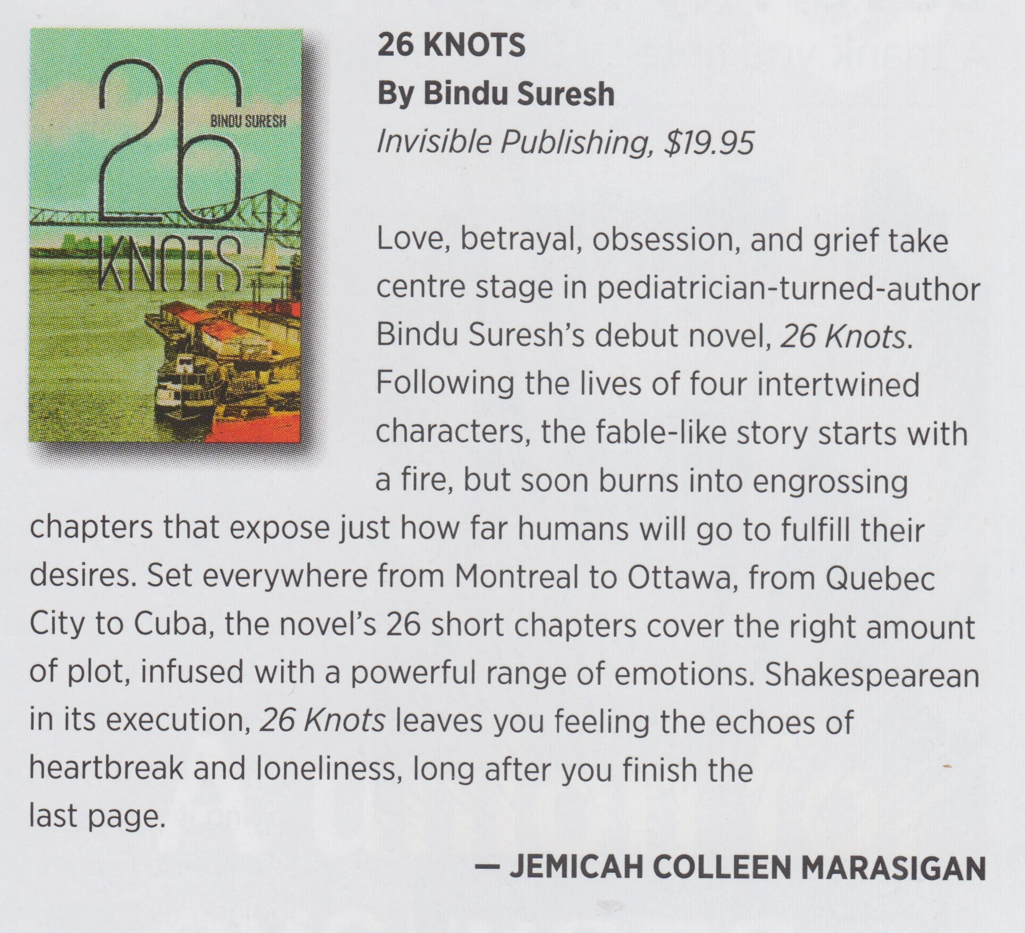 26 Knots Review, THIS Magazine