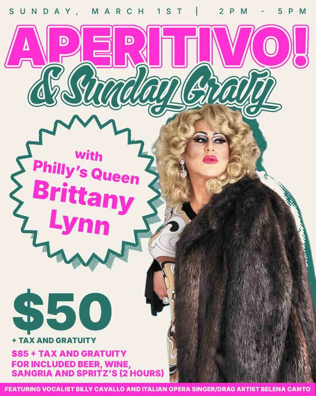 Aperitivo &amp; Sunday Gravy