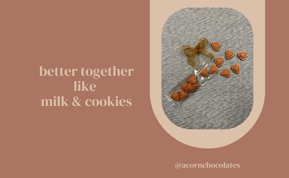 BETTER TOGETHER MILK AND COOKIES HEARTS (solid)
