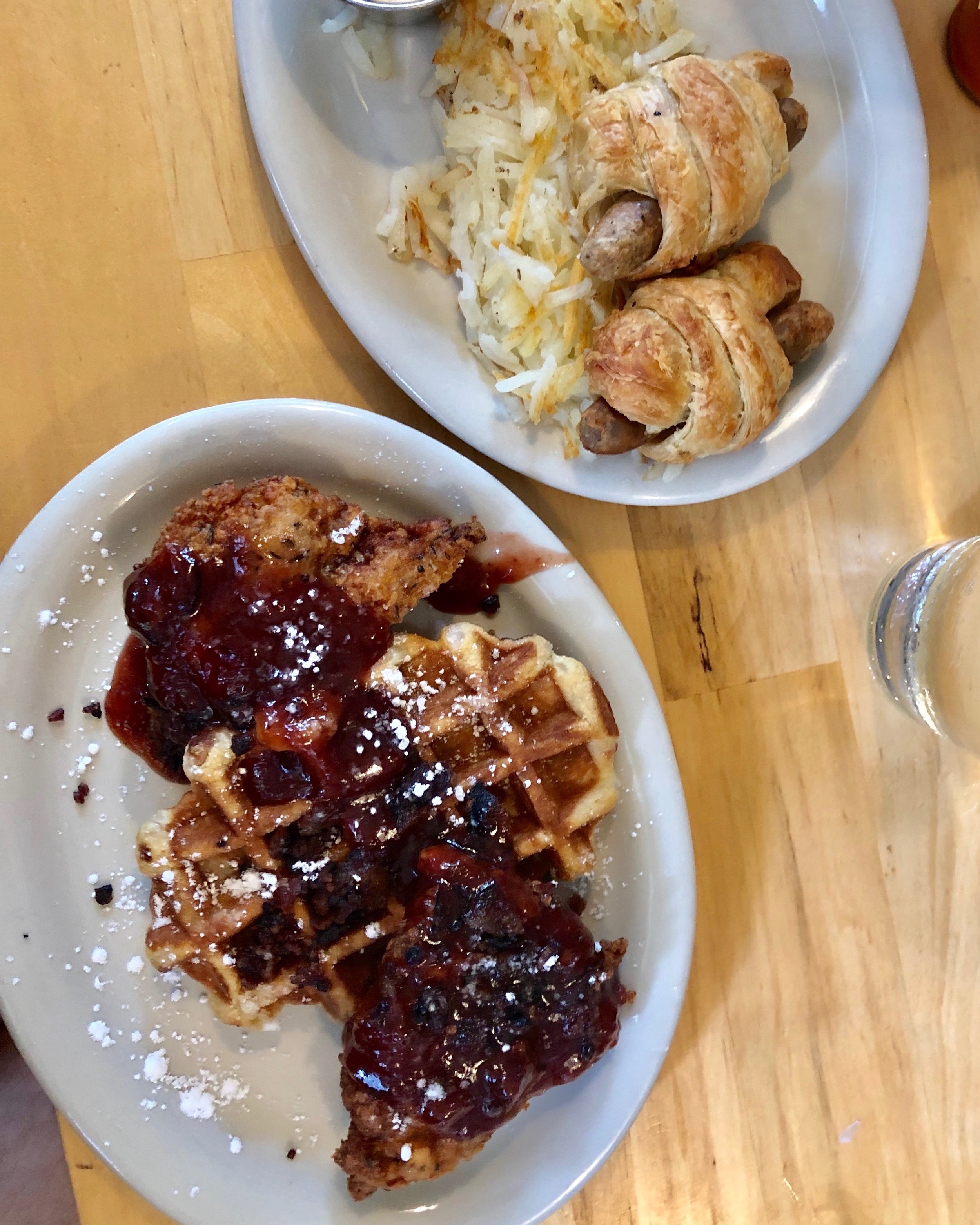 The Junction: Pigs in a blanket + Chicken & Waffles