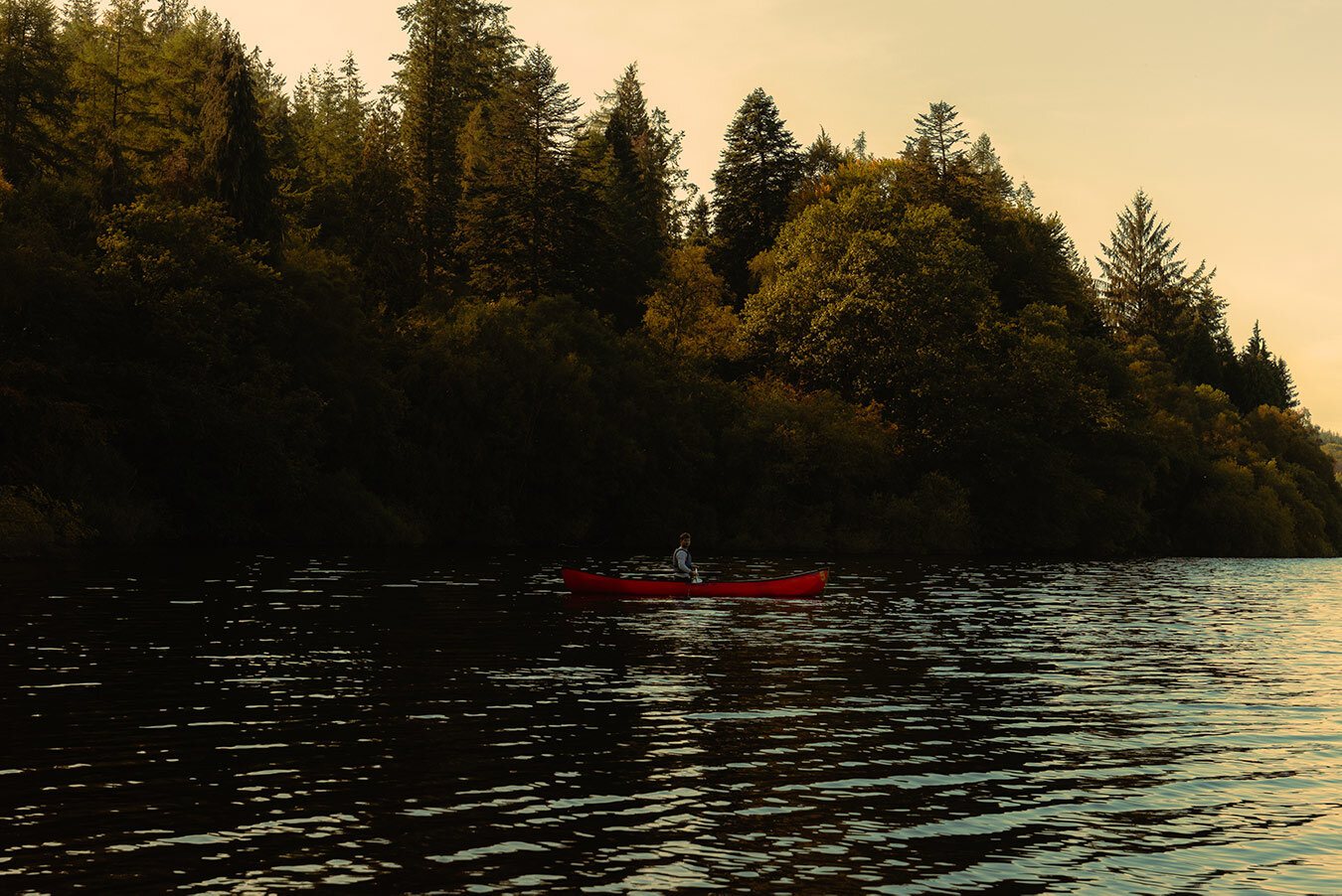 Rowing on Lake Vyrnwy
