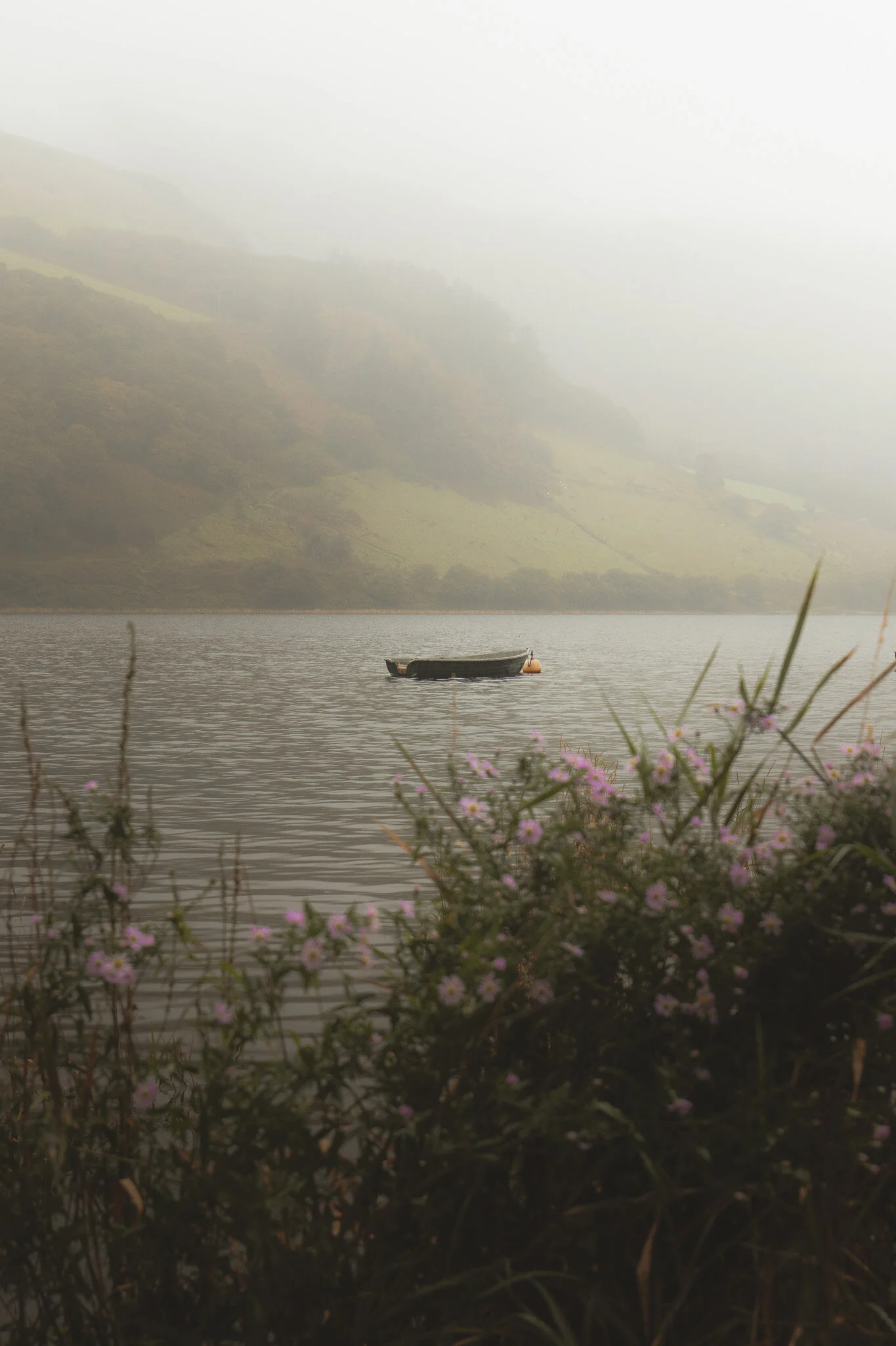 fishing boat floating on lake.jpg