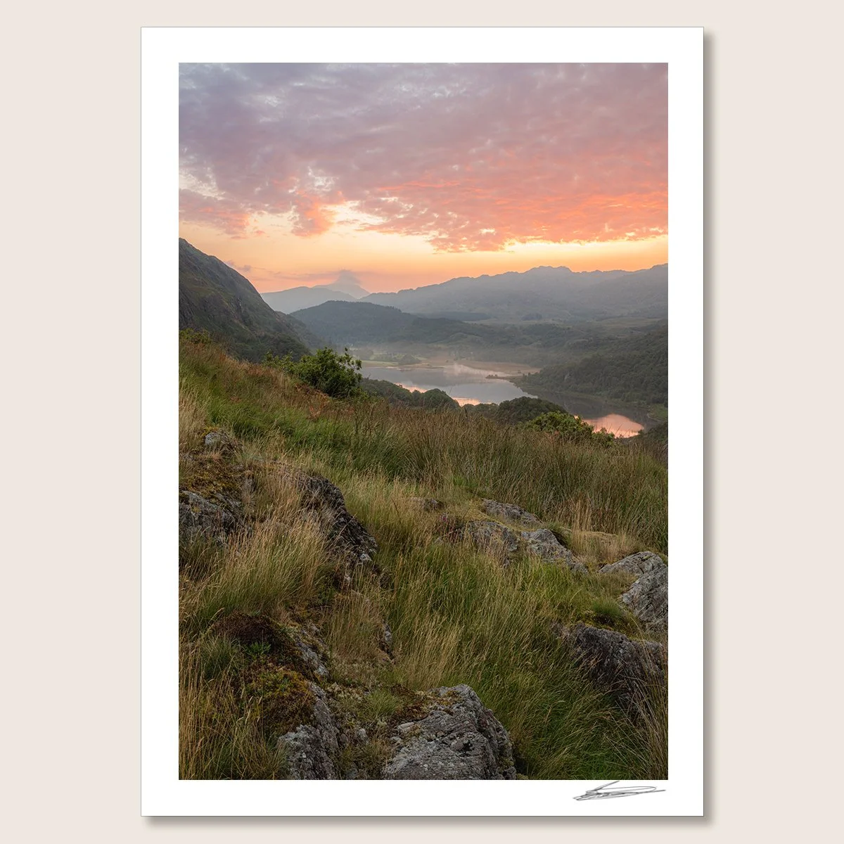 Llyn Dinas Sunrise Print.jpg